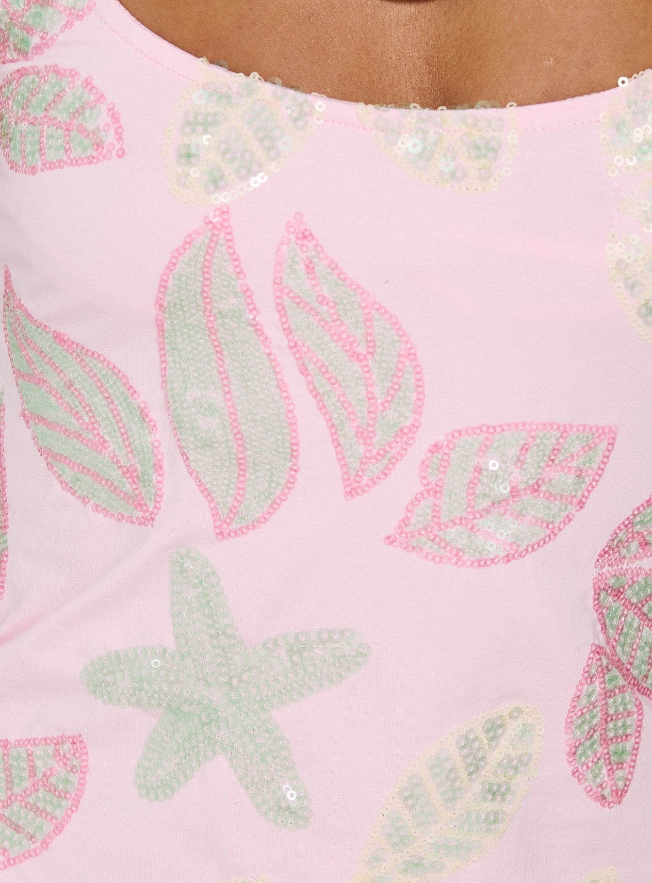 Lunavia Sequin Cami Top Pink
