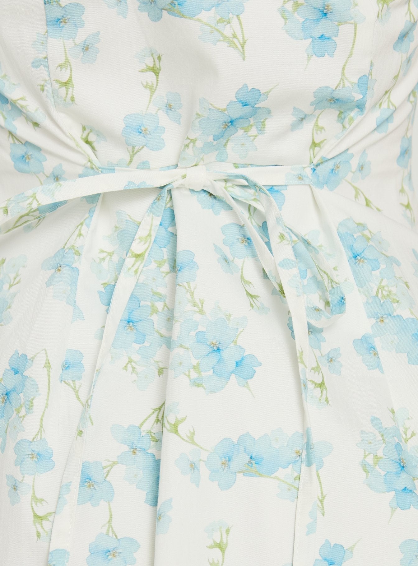 Kylanah Contrast Trim Playsuit Blue Floral