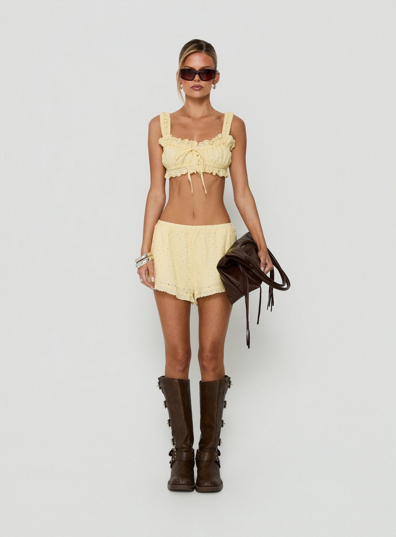 Midnight Sugar Micro Crop Top Butter