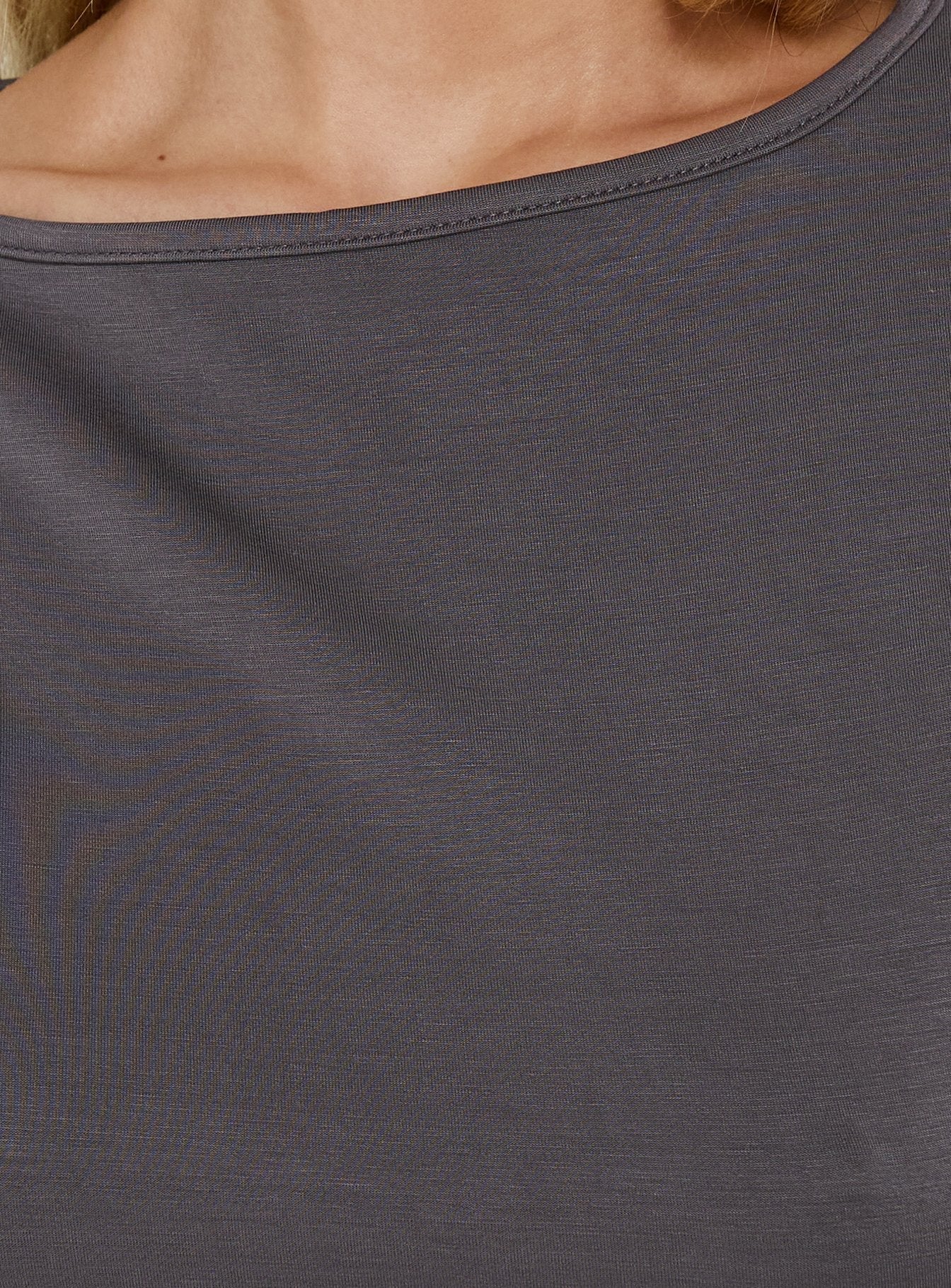 Arazia Cinched Short Sleeve Top Charcoal