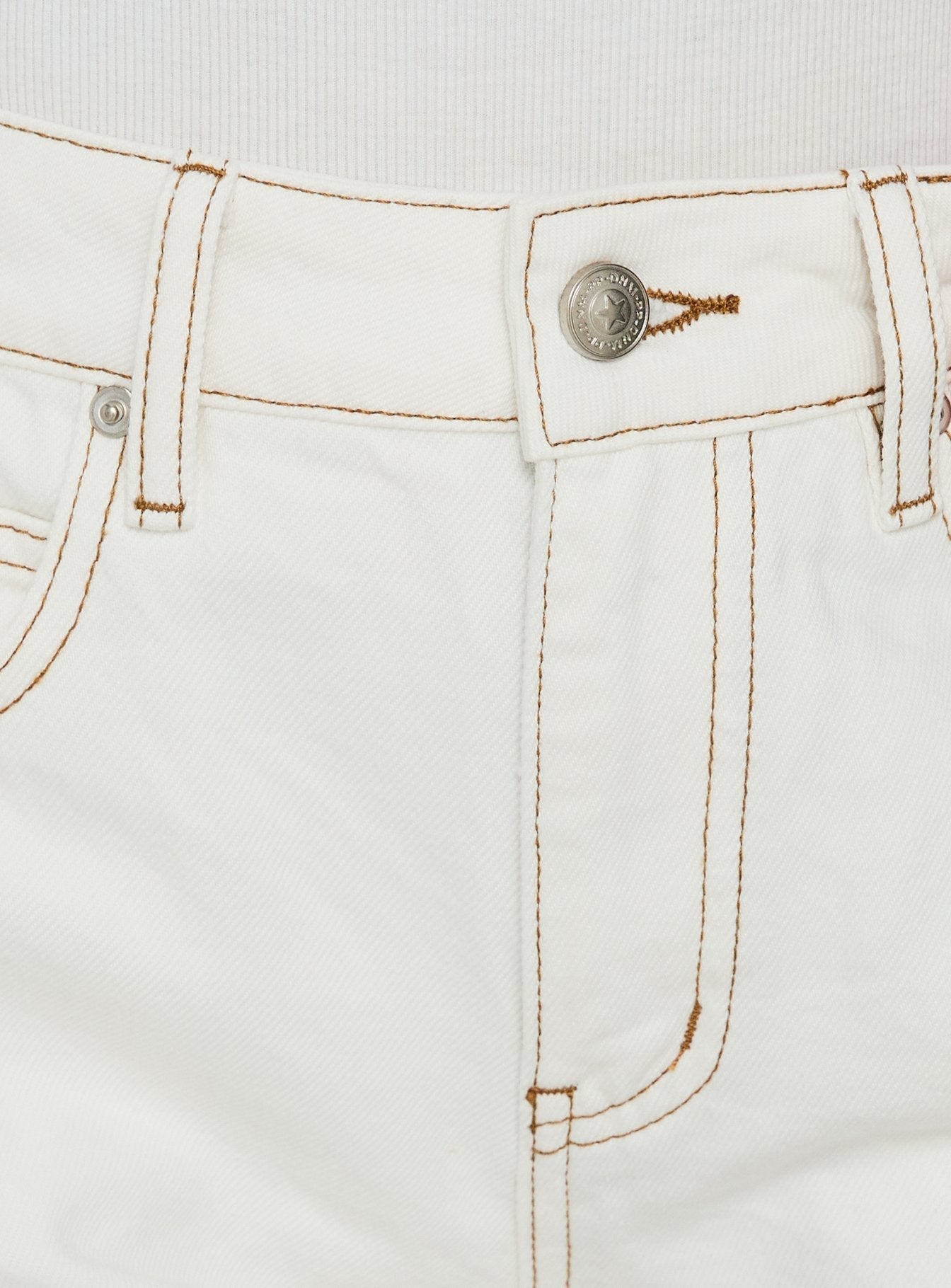 Tropicana Denim Shorts White