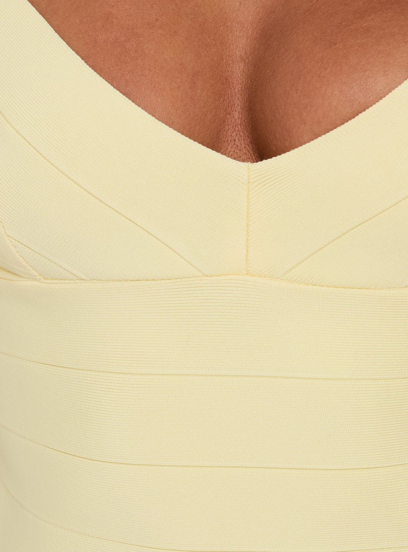 Justina Bandage Mini Dress Lemon