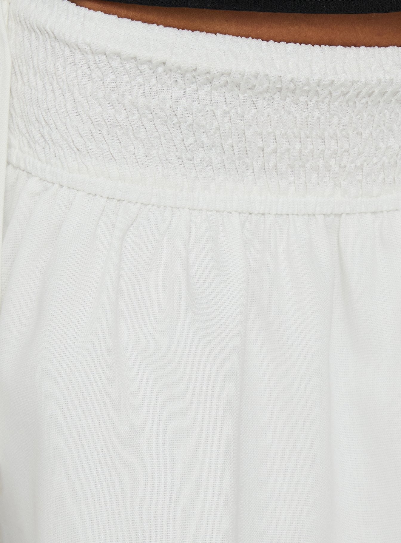 Arroyo Linen Mini Skirt White