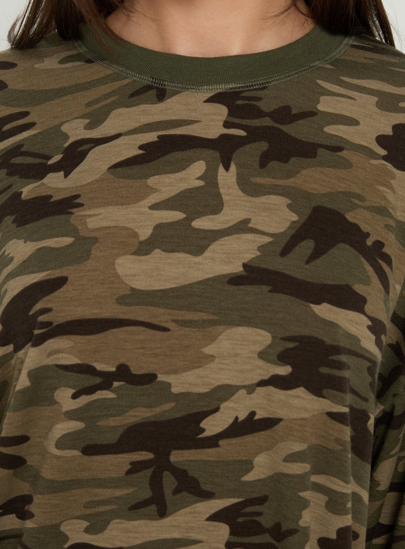 Bloom Long Sleeve Top Camo