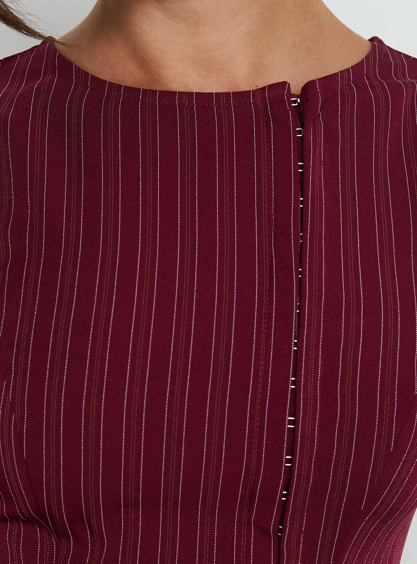 Running Wild Top Burgundy Stripe