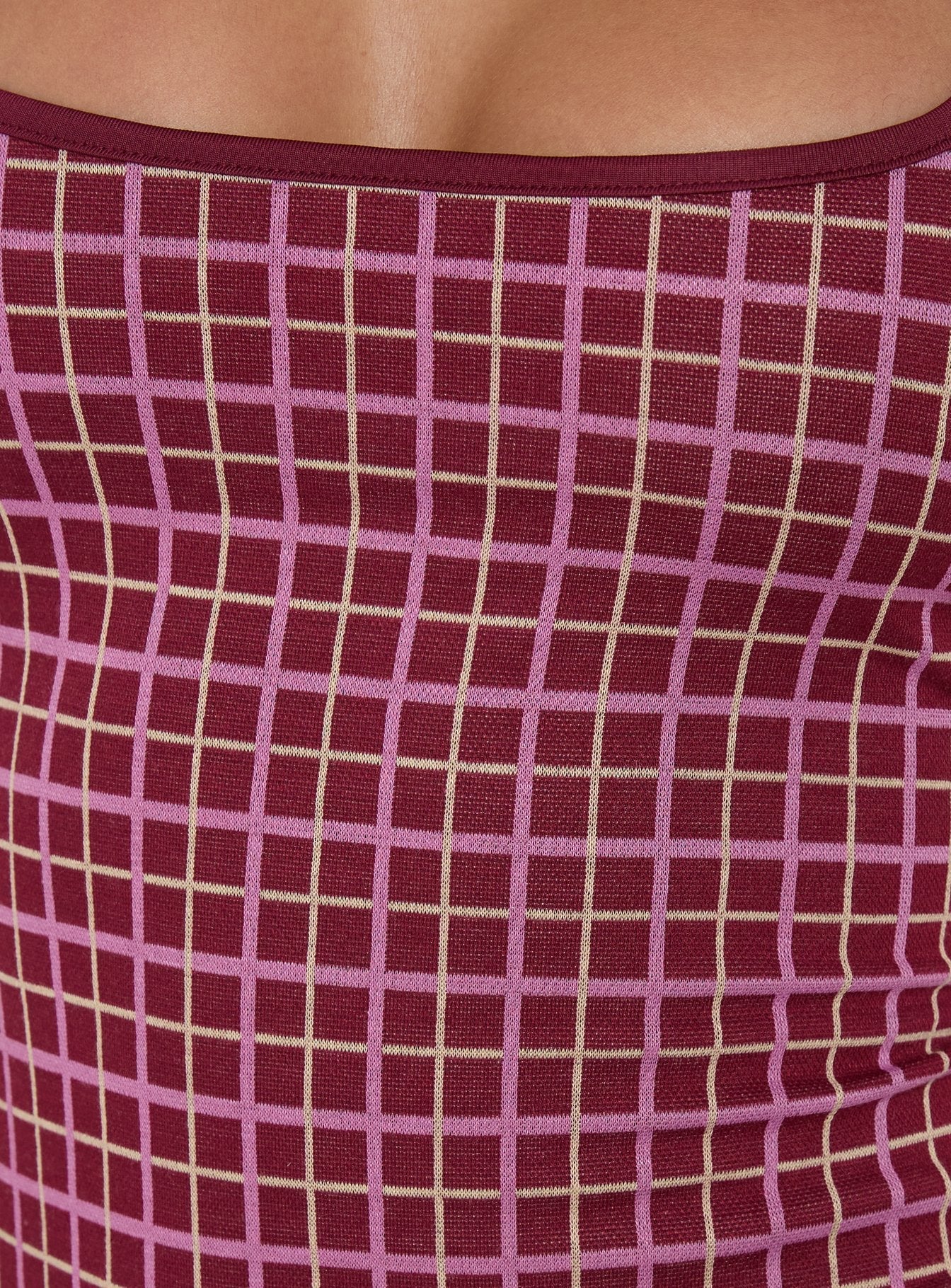 Aderis Cami Top Red Check