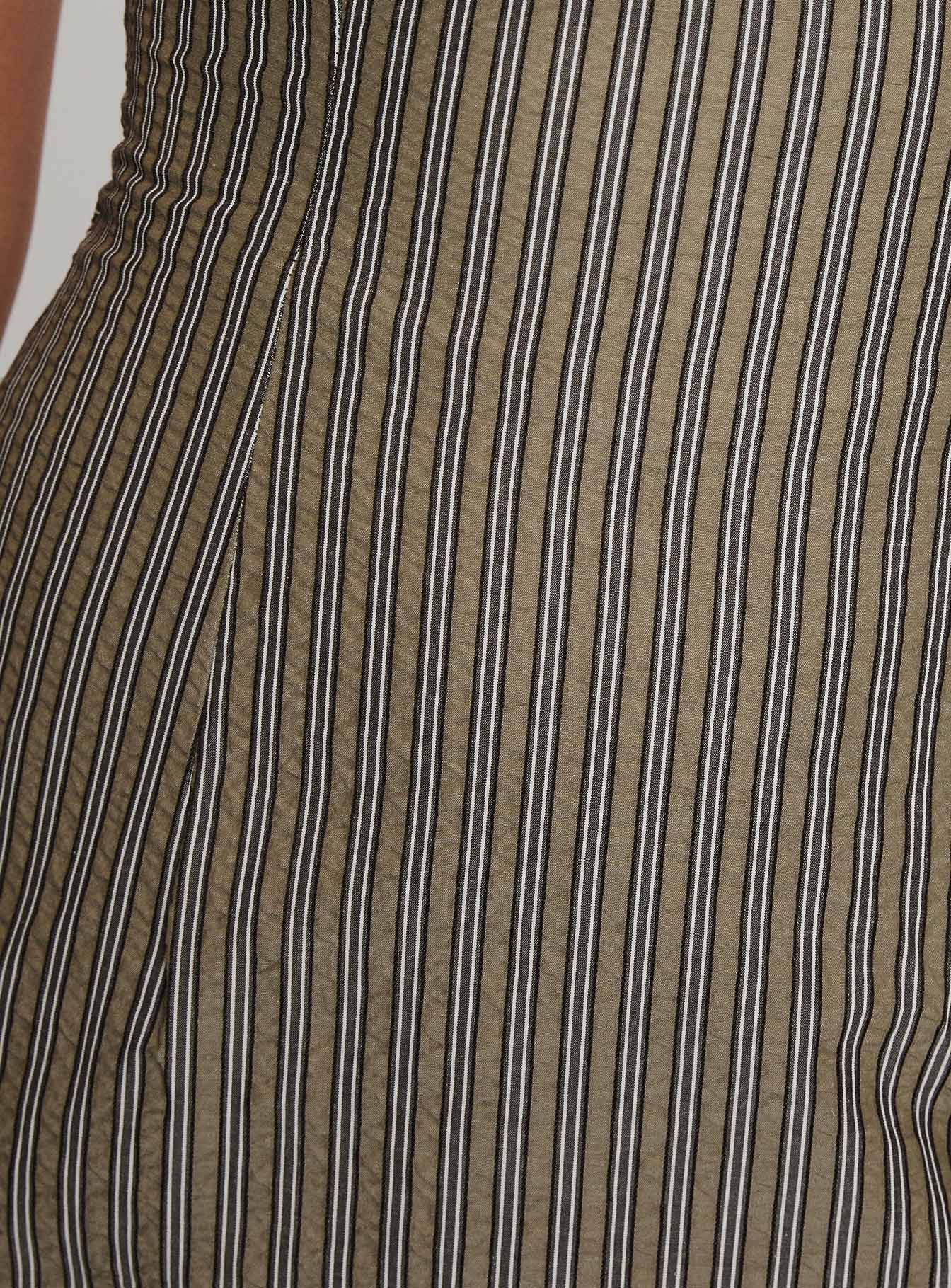 Yumiko Romper Green Stripe Tall
