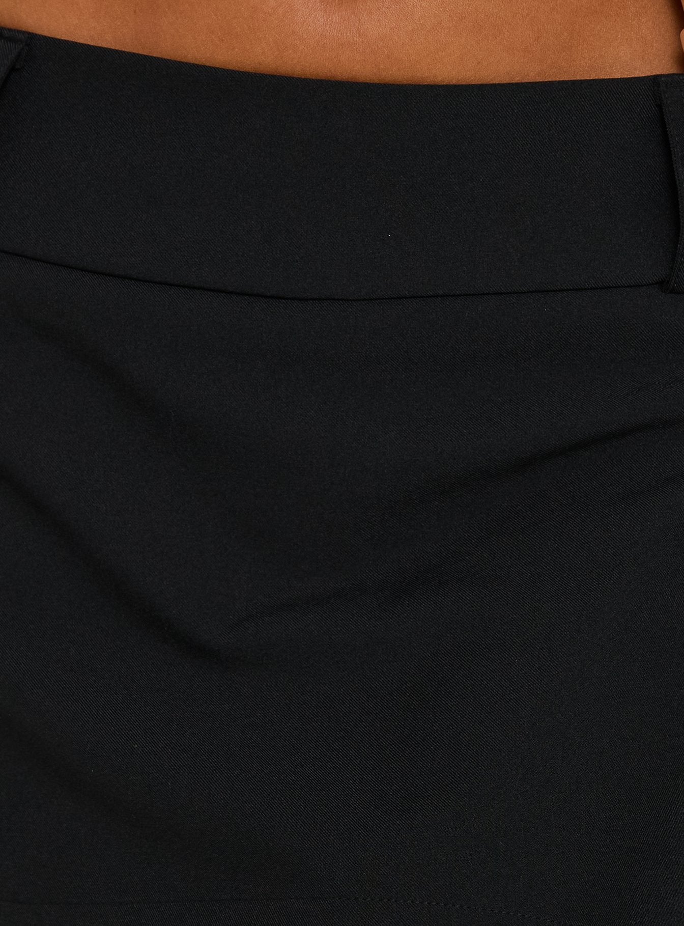 Two Lovers Low Rise Mini Skirt Black