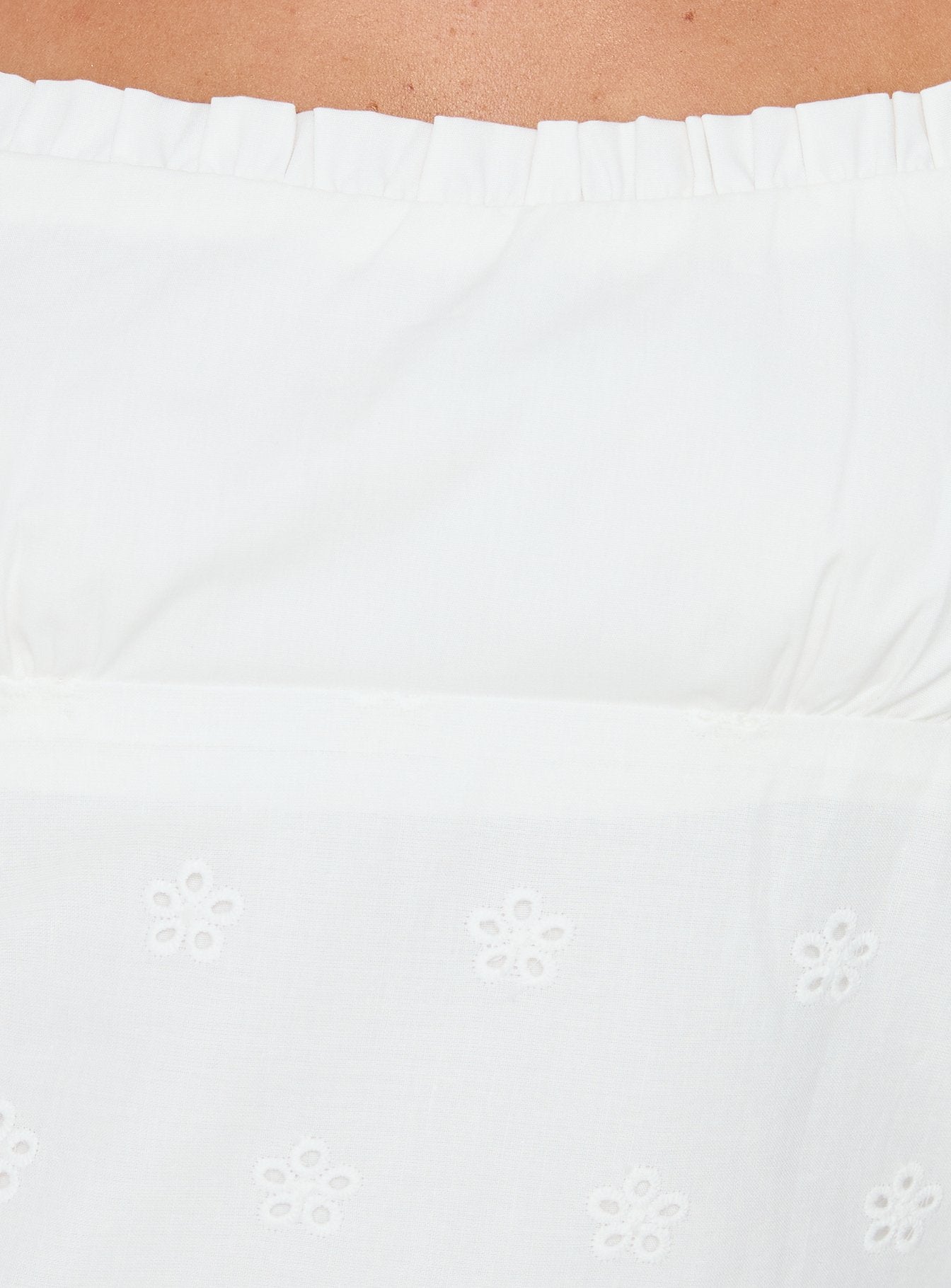 Tiriah Embroidered Cami Top White
