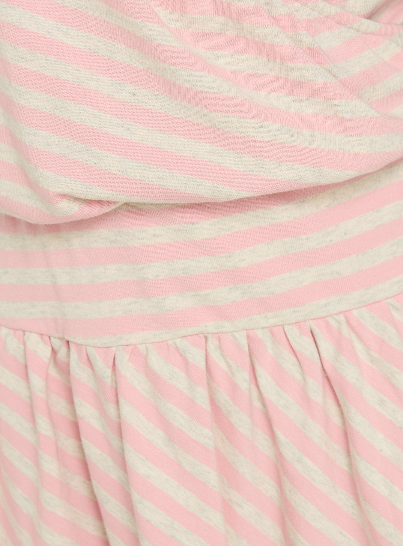 Joelie Halter Draped Mini Dress Pink / Grey Stripe