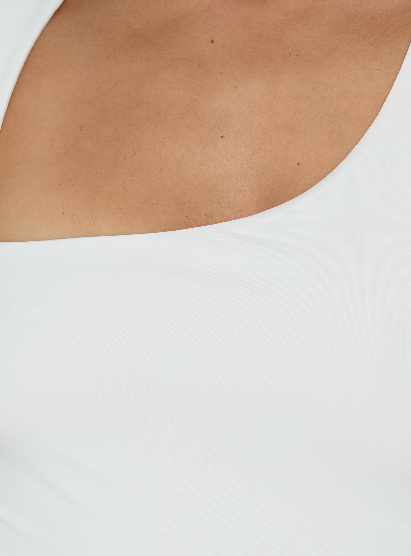 Tannen Cut Out Tank Top White