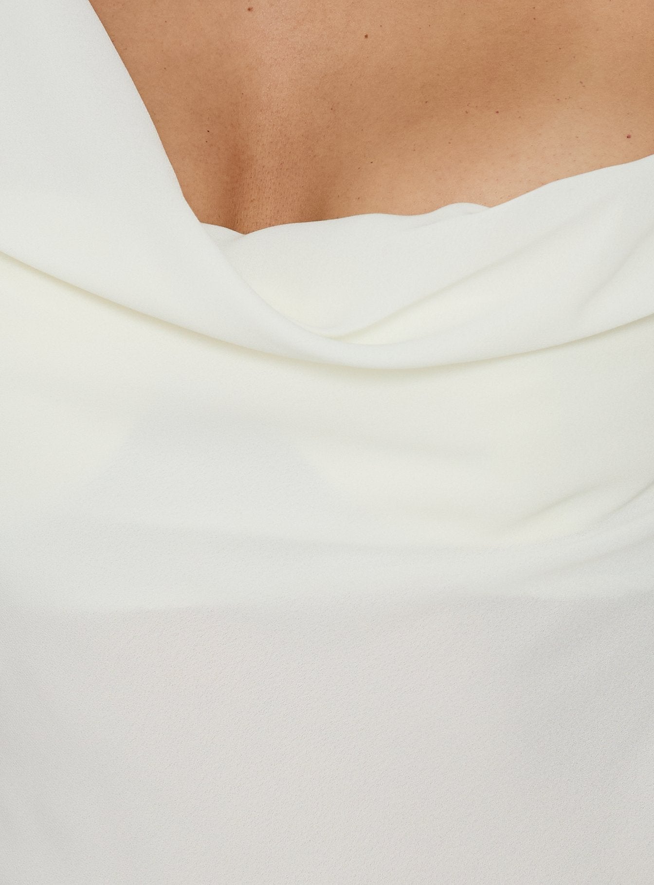 Winding Roads Layered Asymmetrical Top Cream
