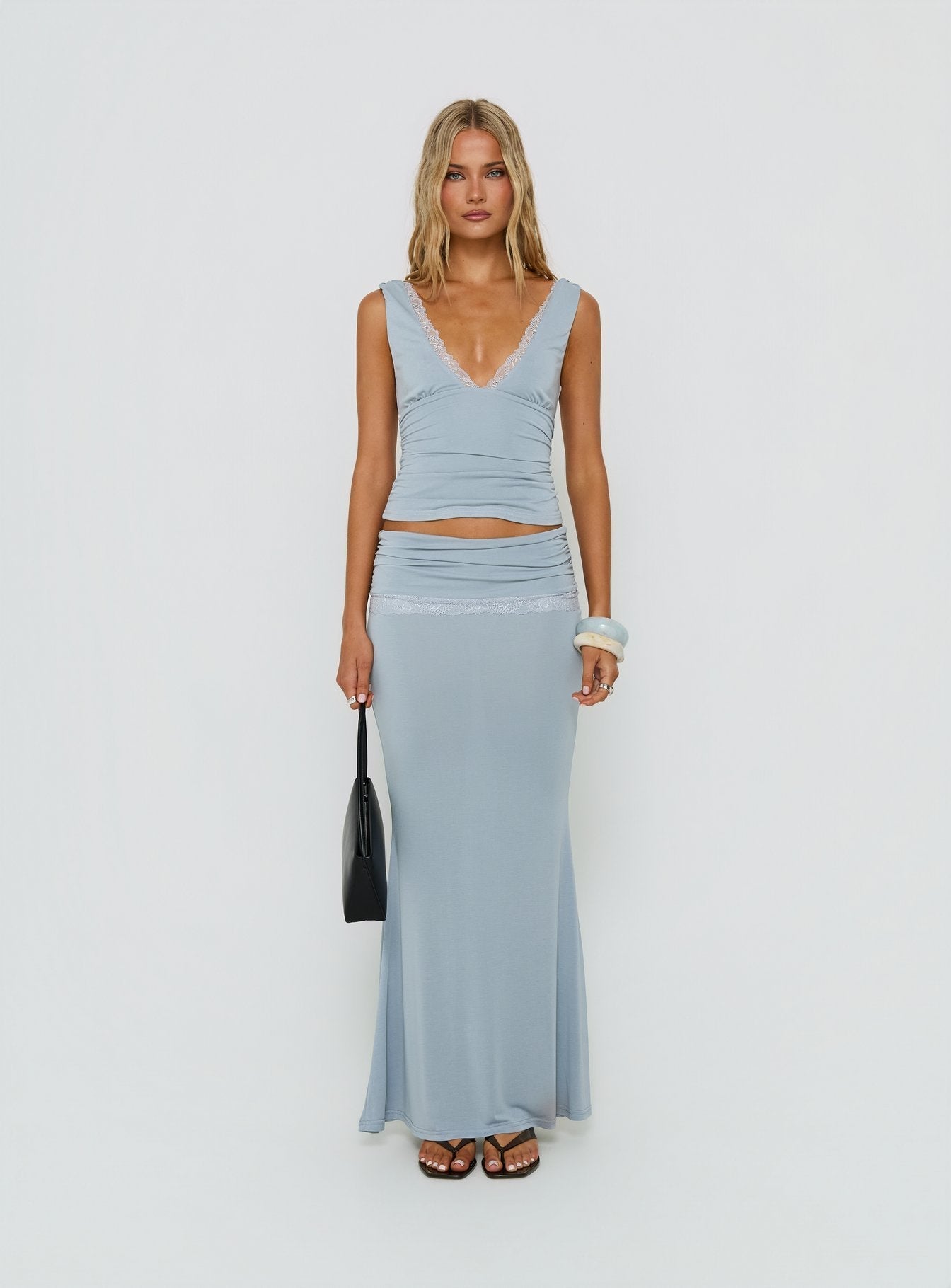 Zespri Jersey Maxi Skirt Slate