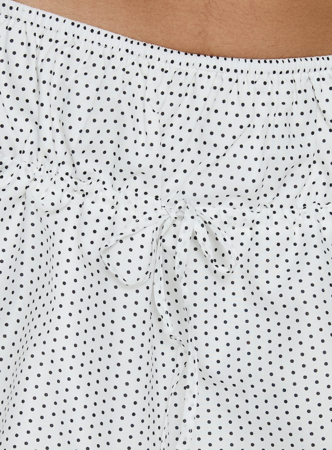 Nomi Mini Skirt White Polka Dot