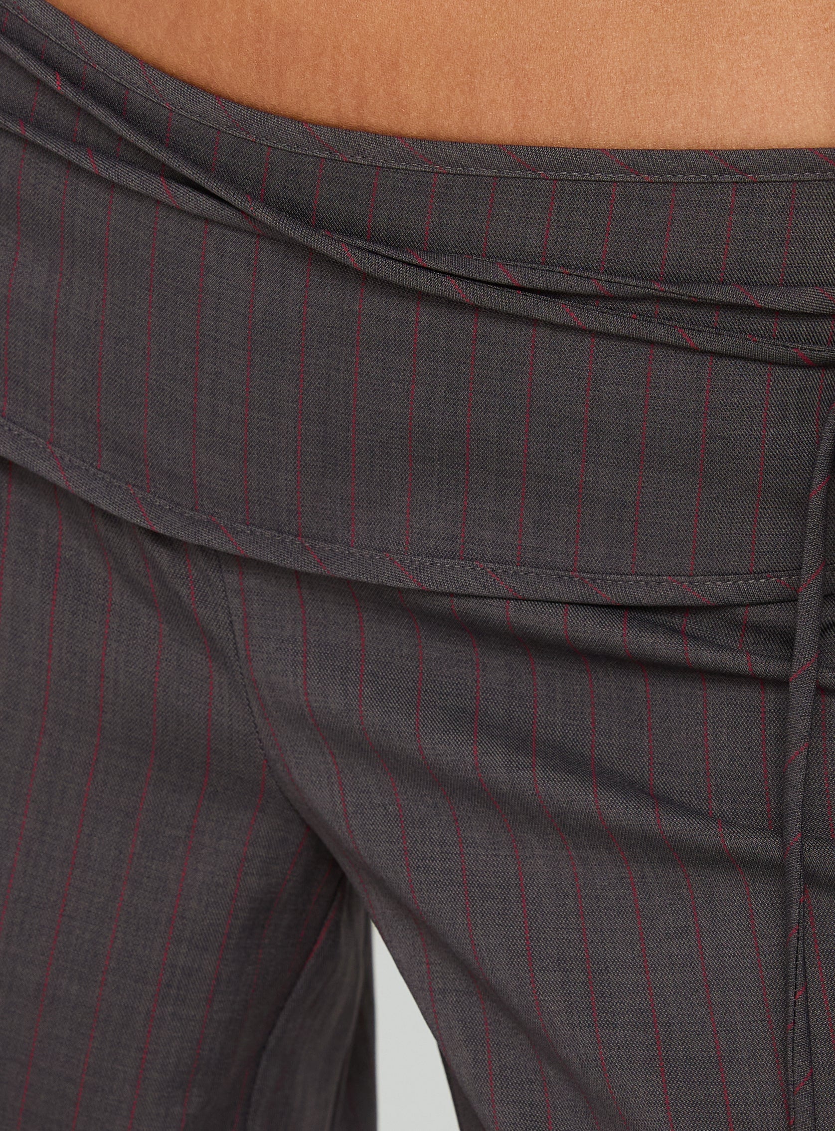 Silver Moon Tie Pants Charcoal