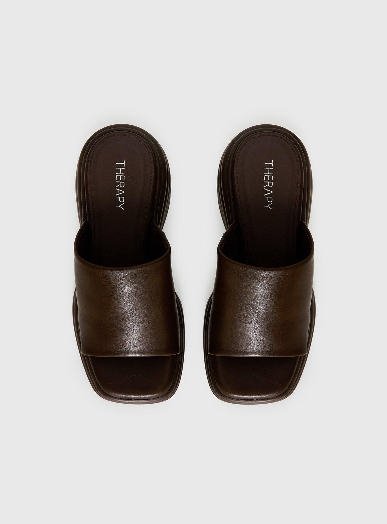 Therapy Flaunt Platform Sandals Brown