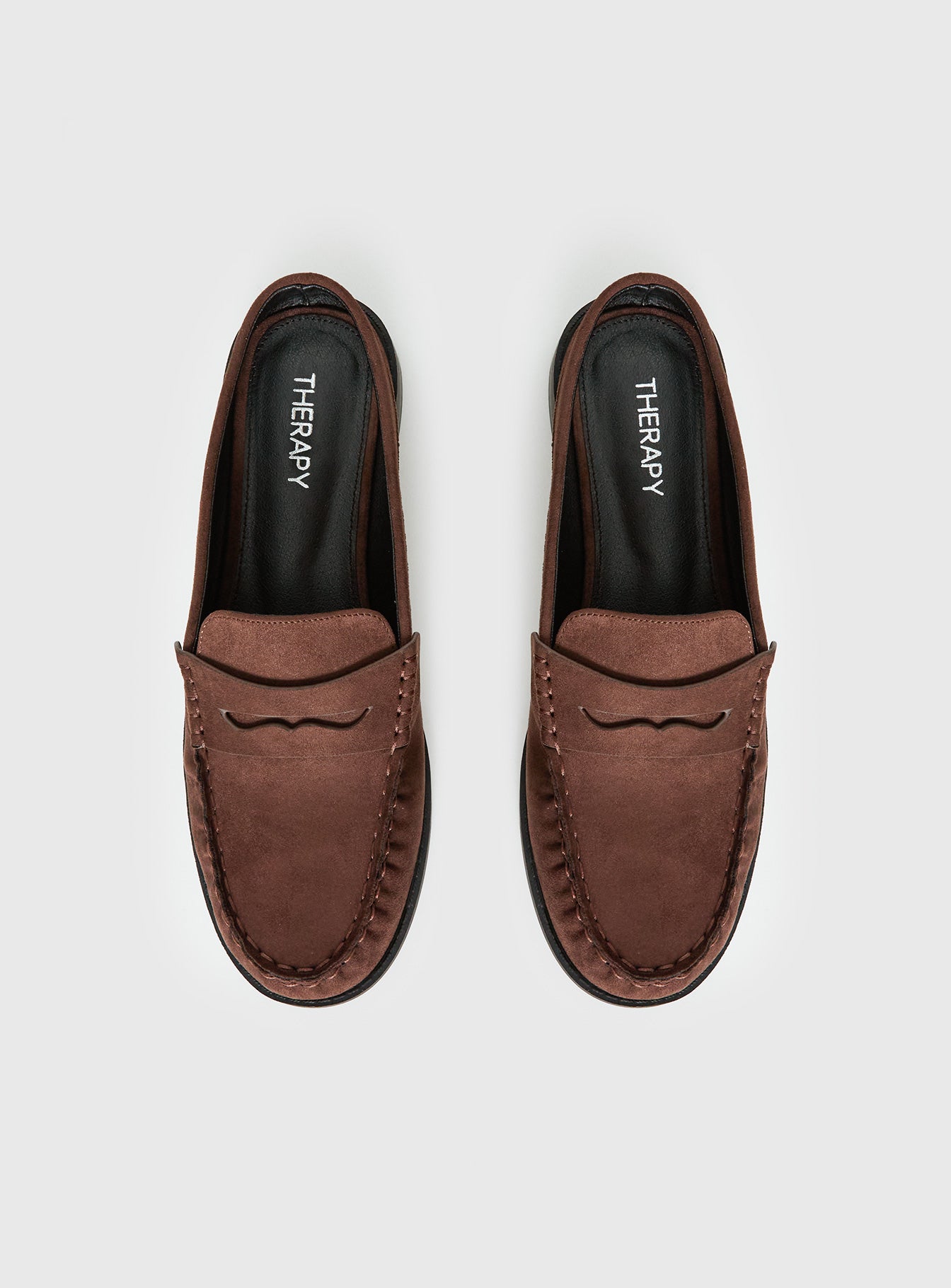 Therapy Atticus Faux Suede Slip On Loafer Brown
