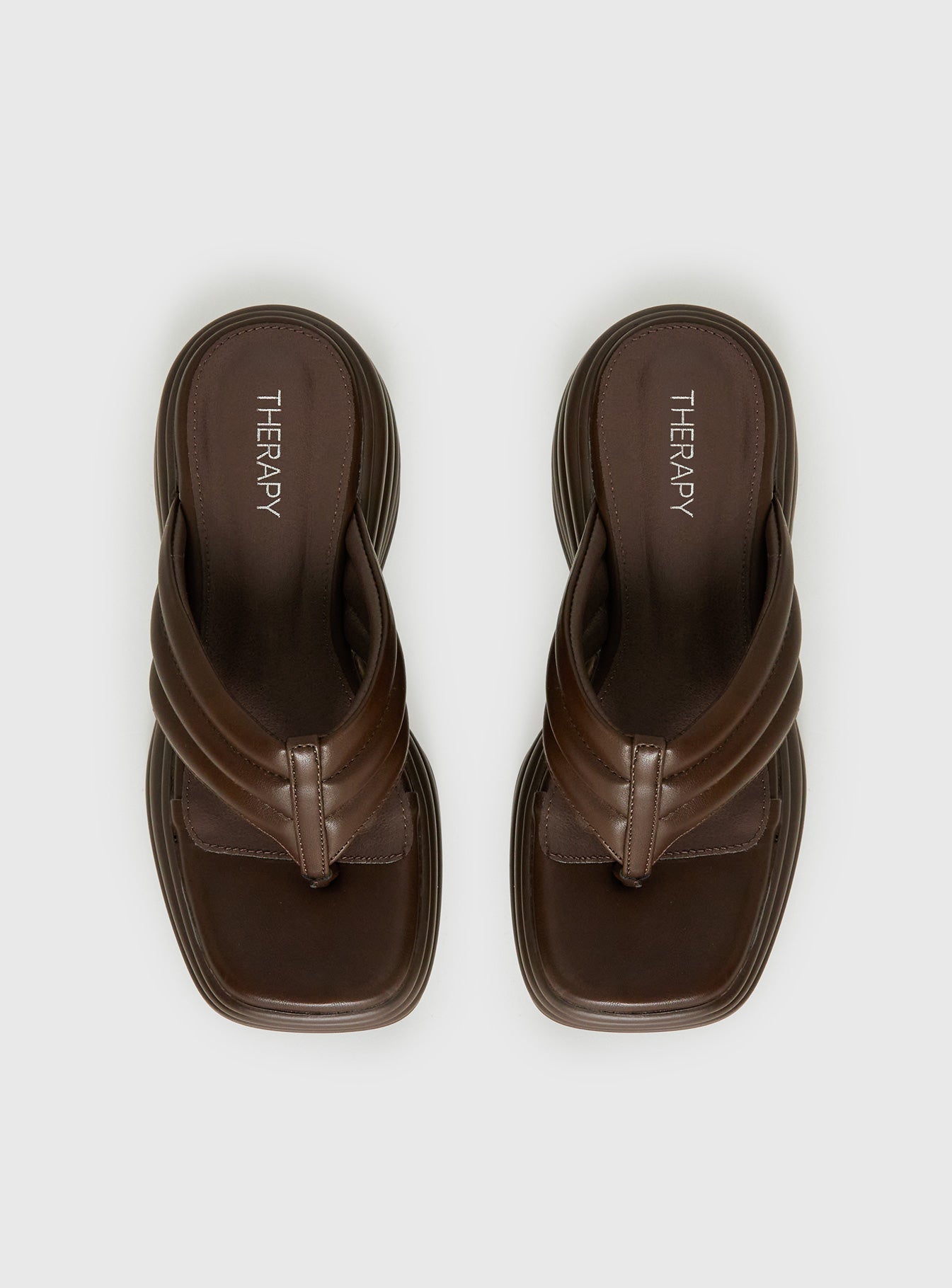 Therapy Flames Platform Sandals Brown