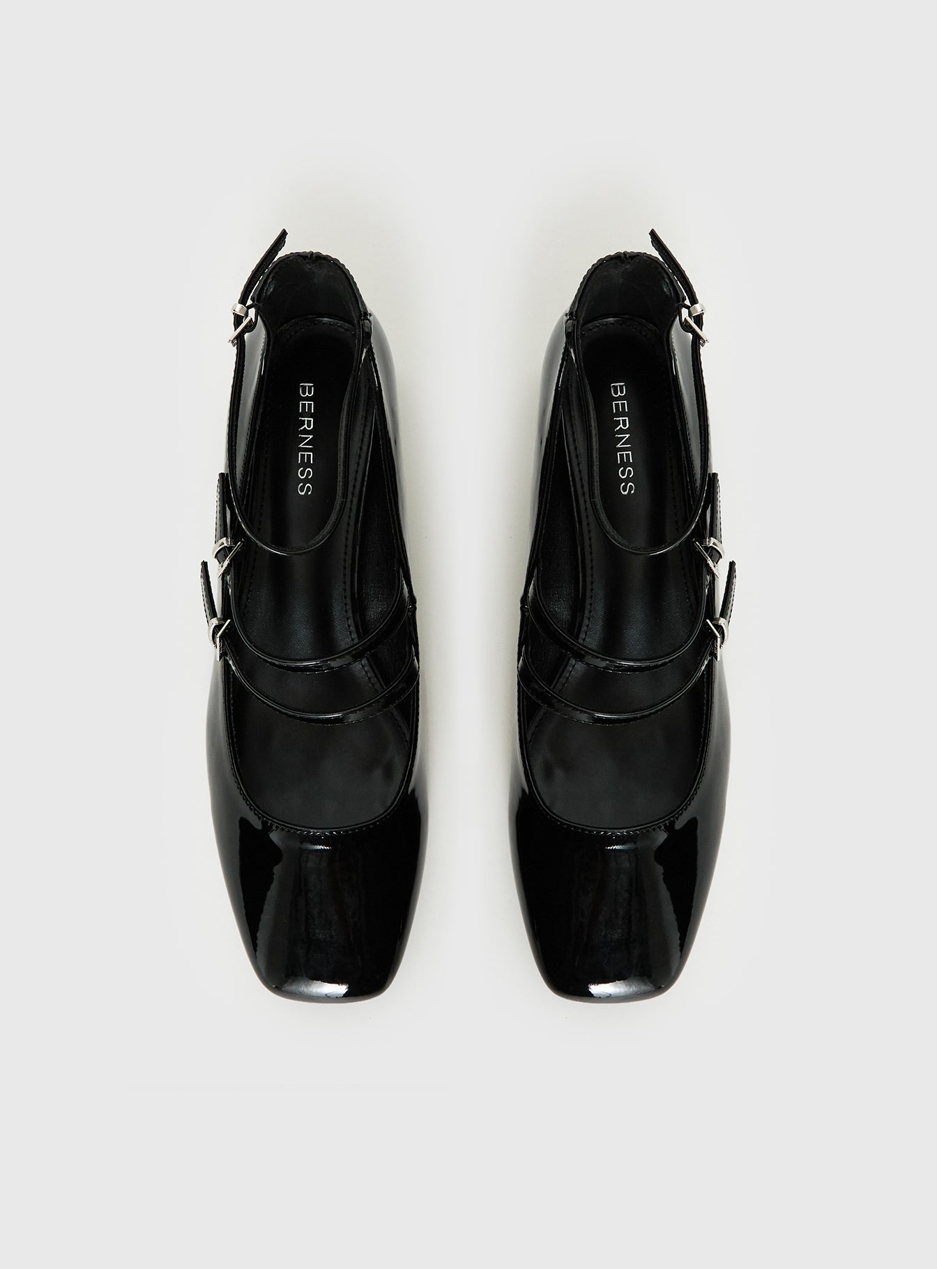 Berta Heels Black Patent
