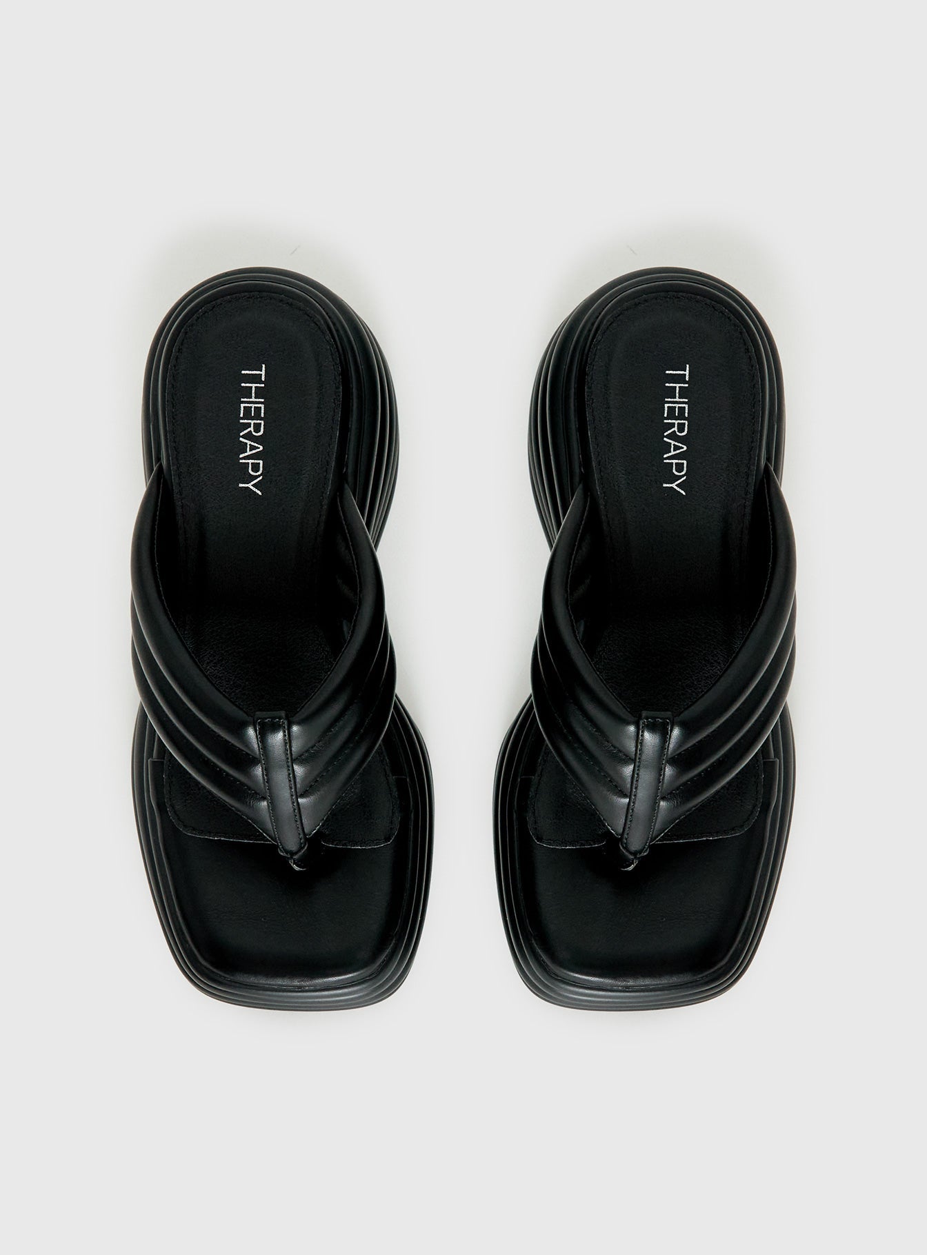 Therapy Flames Platform Sandals Black