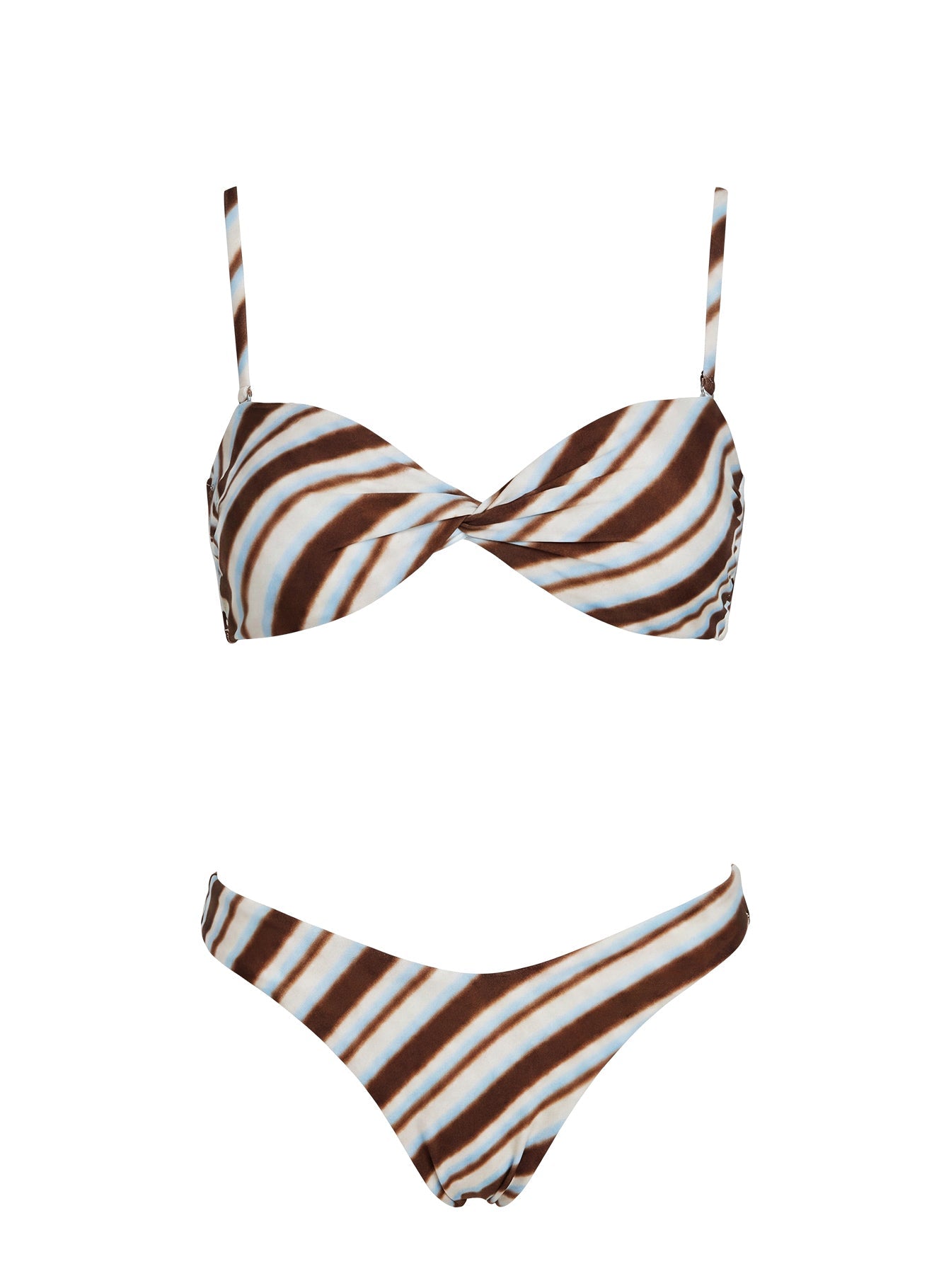 Amplitude Bikini Top Blue Multi Stripe