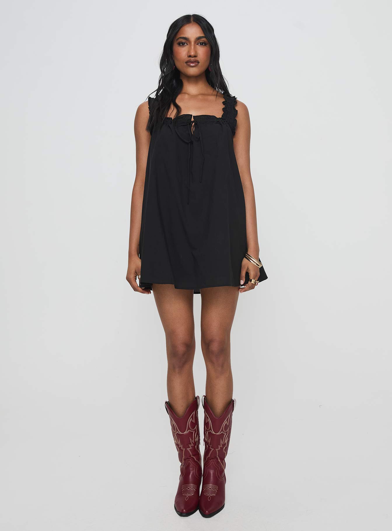 Swing Mini Dress Black