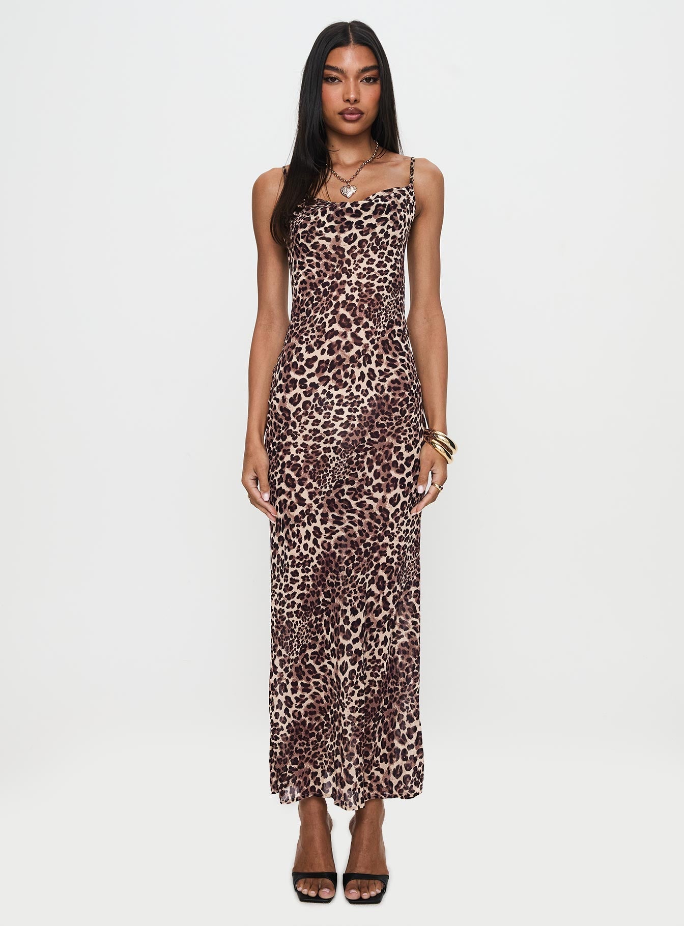 Paolina Maxi Dress Leopard