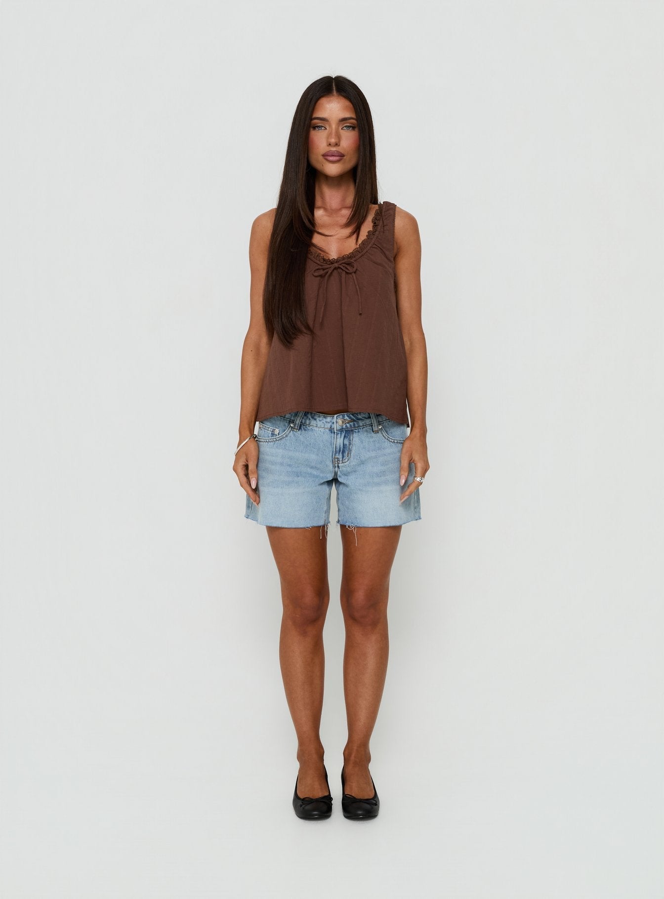 Antiquity Babydoll Top Chocolate