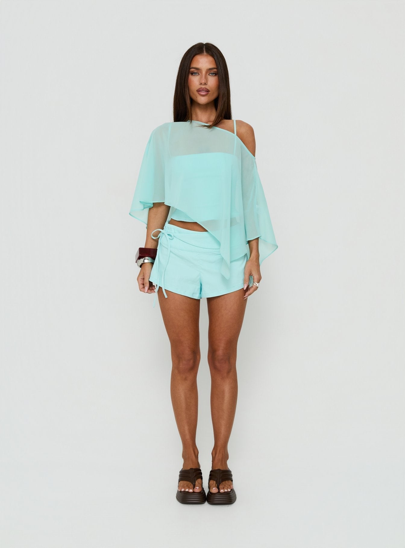Senzo Wrap Shorts Blue