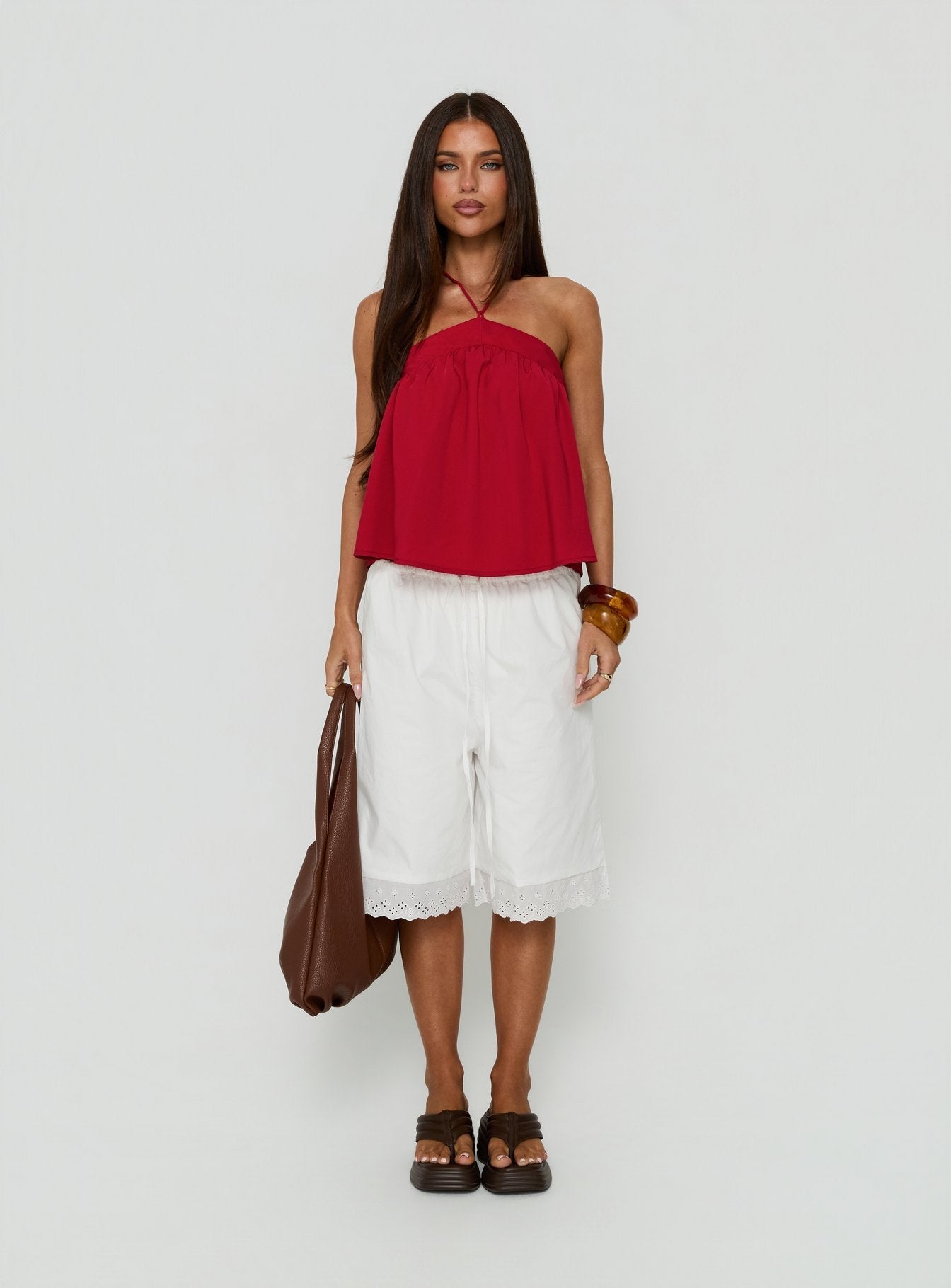 Moonlit Top Red