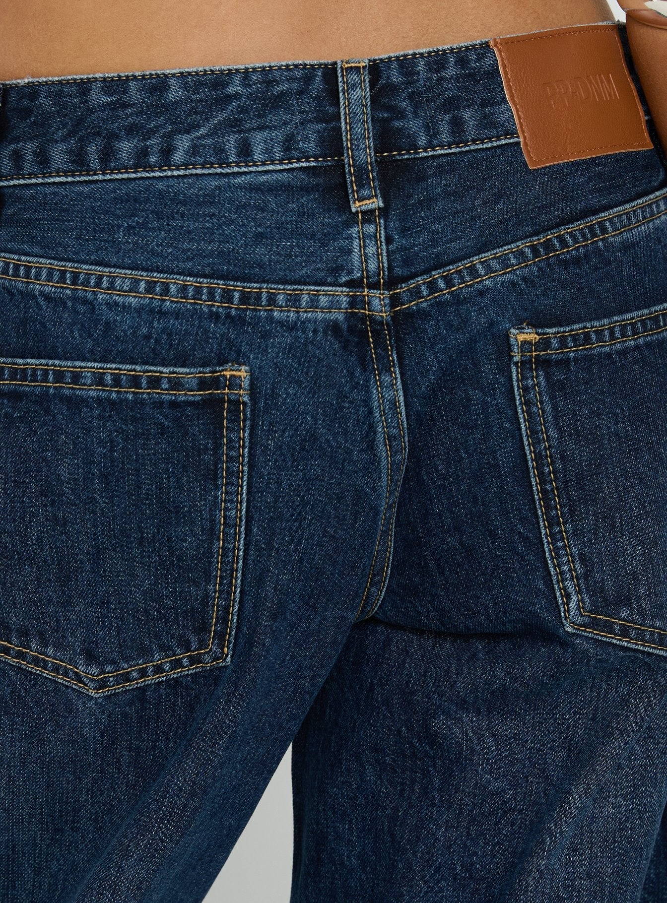 Serenitia Mid Rise Relaxed Jeans Dark Blue Wash