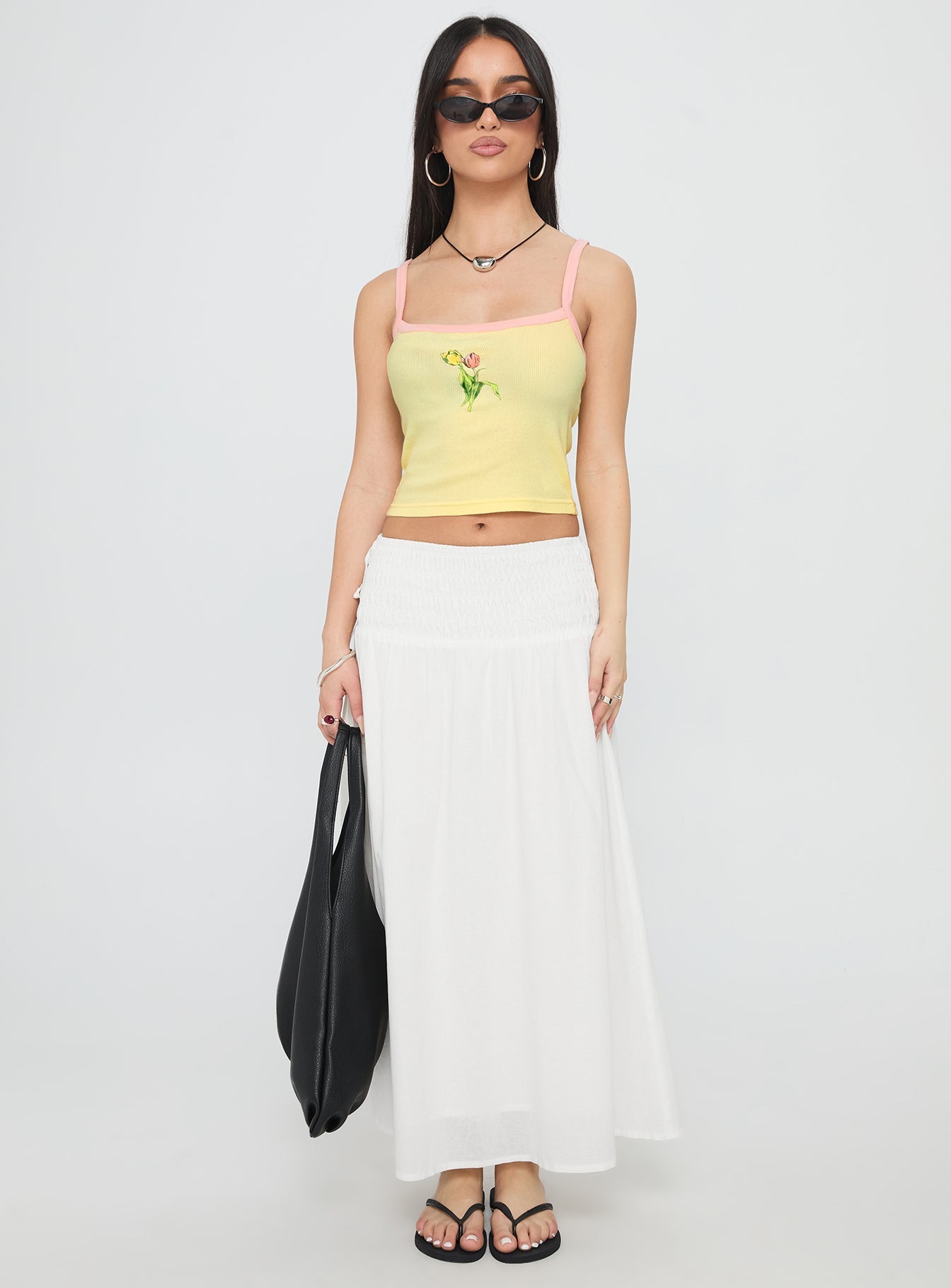 Gardens Of Summer Graphic Tank Yellow
