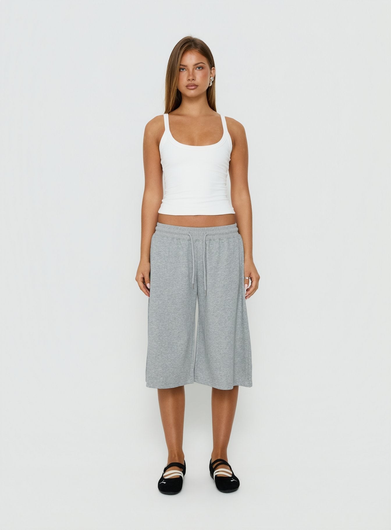 Nikko Longline Fleece Shorts Grey Marle