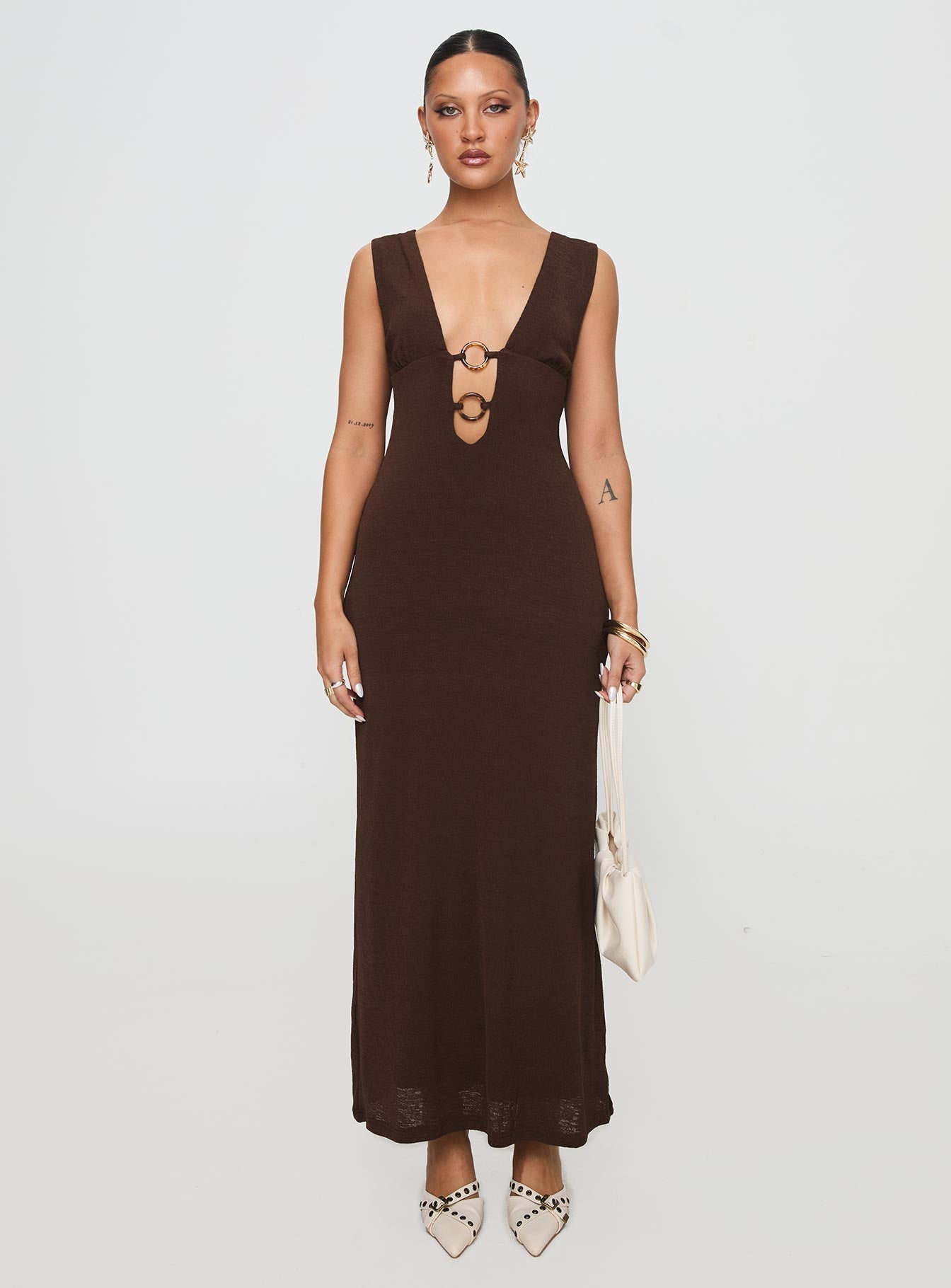 Steward Maxi Dress Chocolate Petite