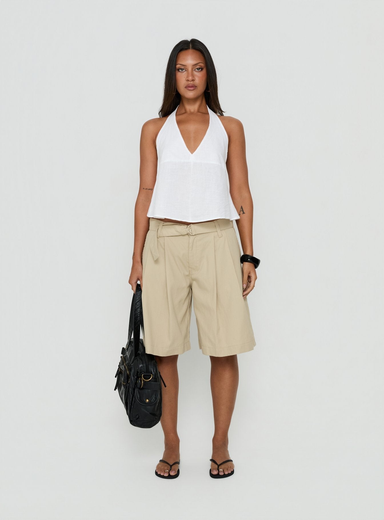 Faira Halter Top White