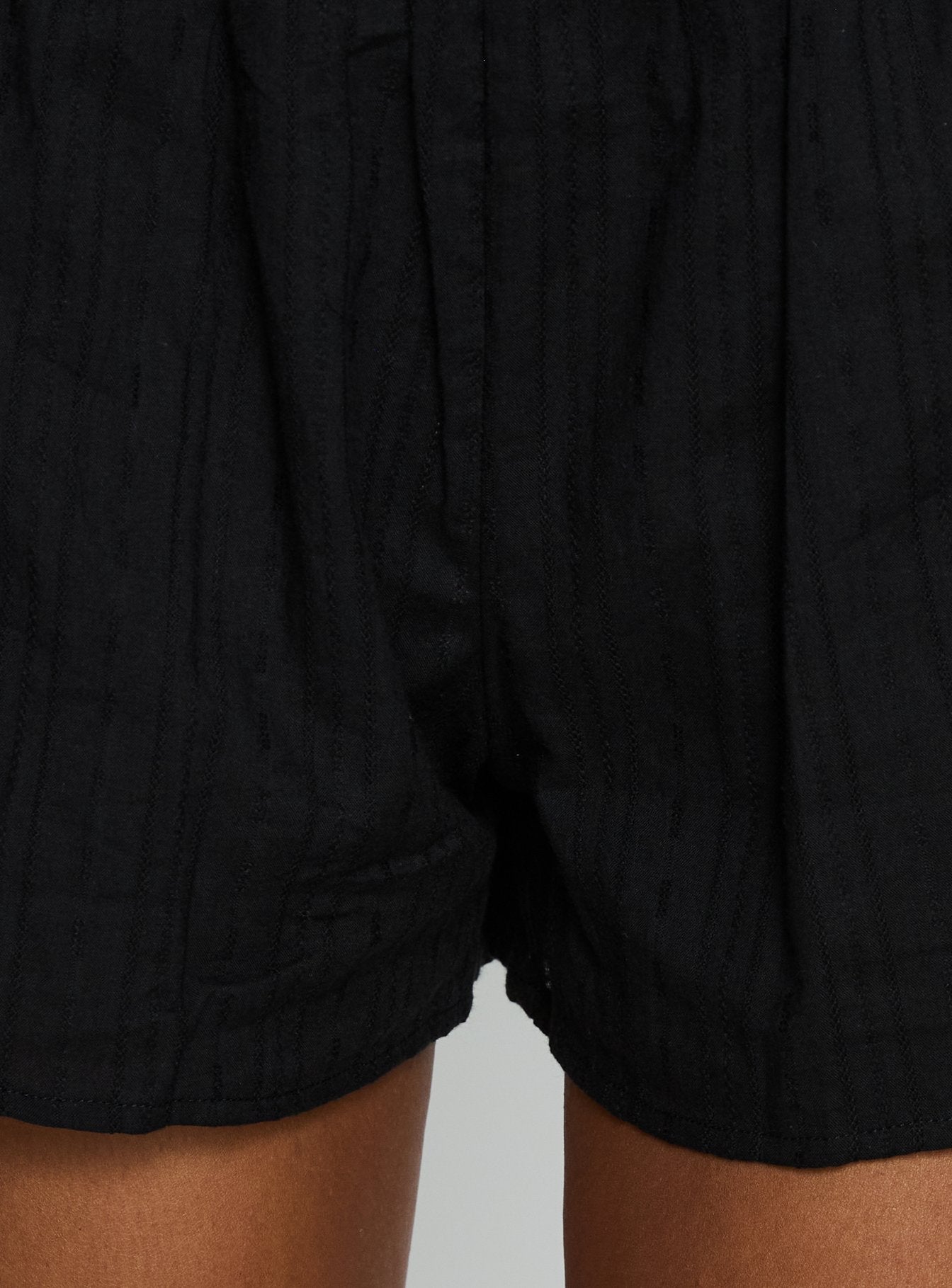 Isafelia Strapless Romper Black