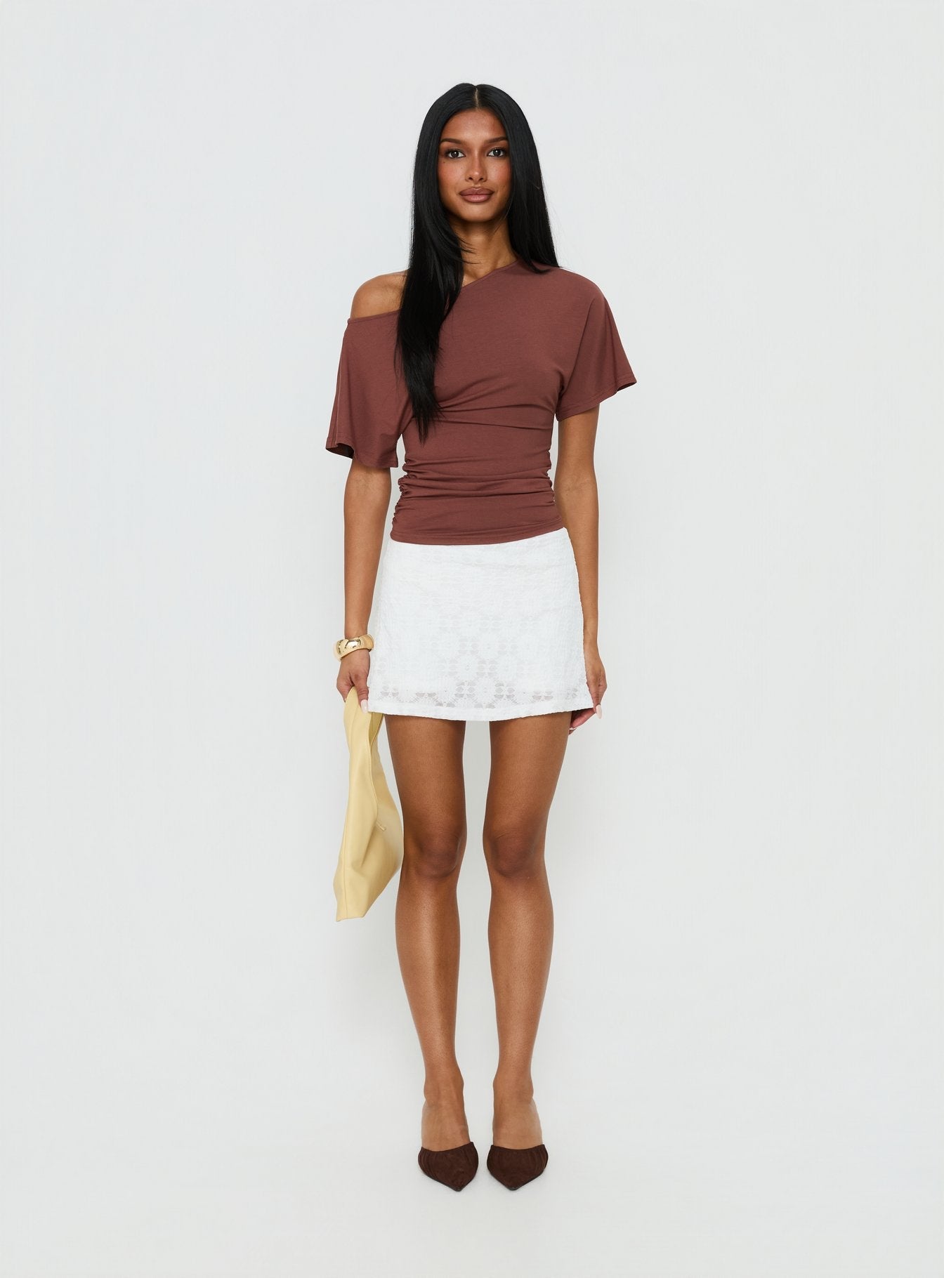 Seraphim Textured Skort White