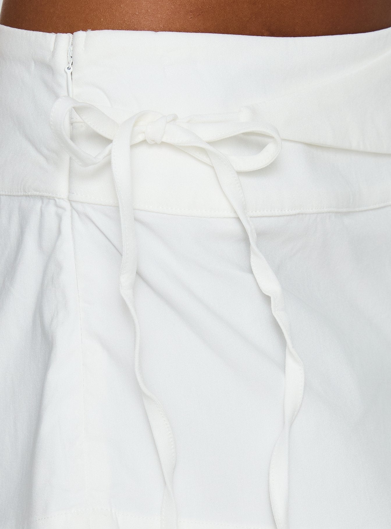 Senzo Wrap Shorts White