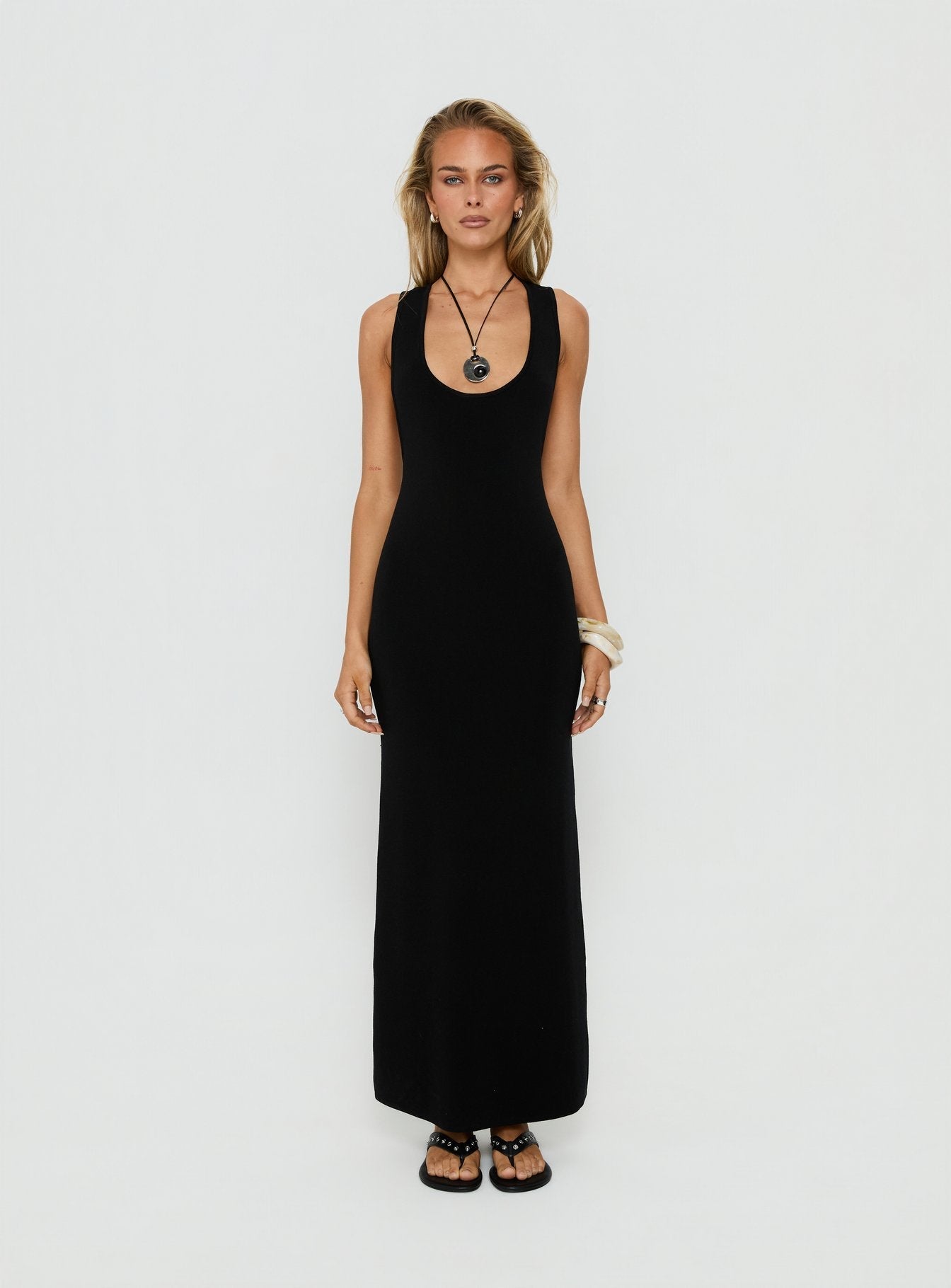 Rhen Racerback Maxi Dress Black