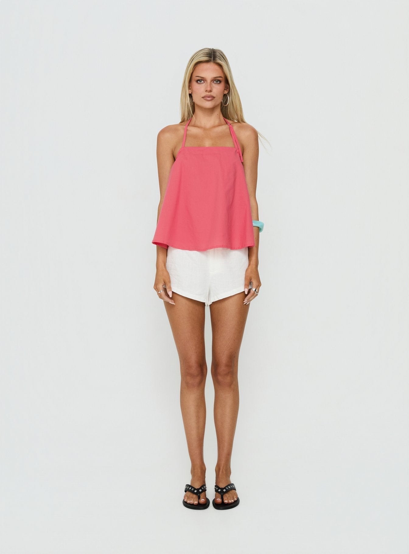 Dearest Low Back Babydoll Top Guava