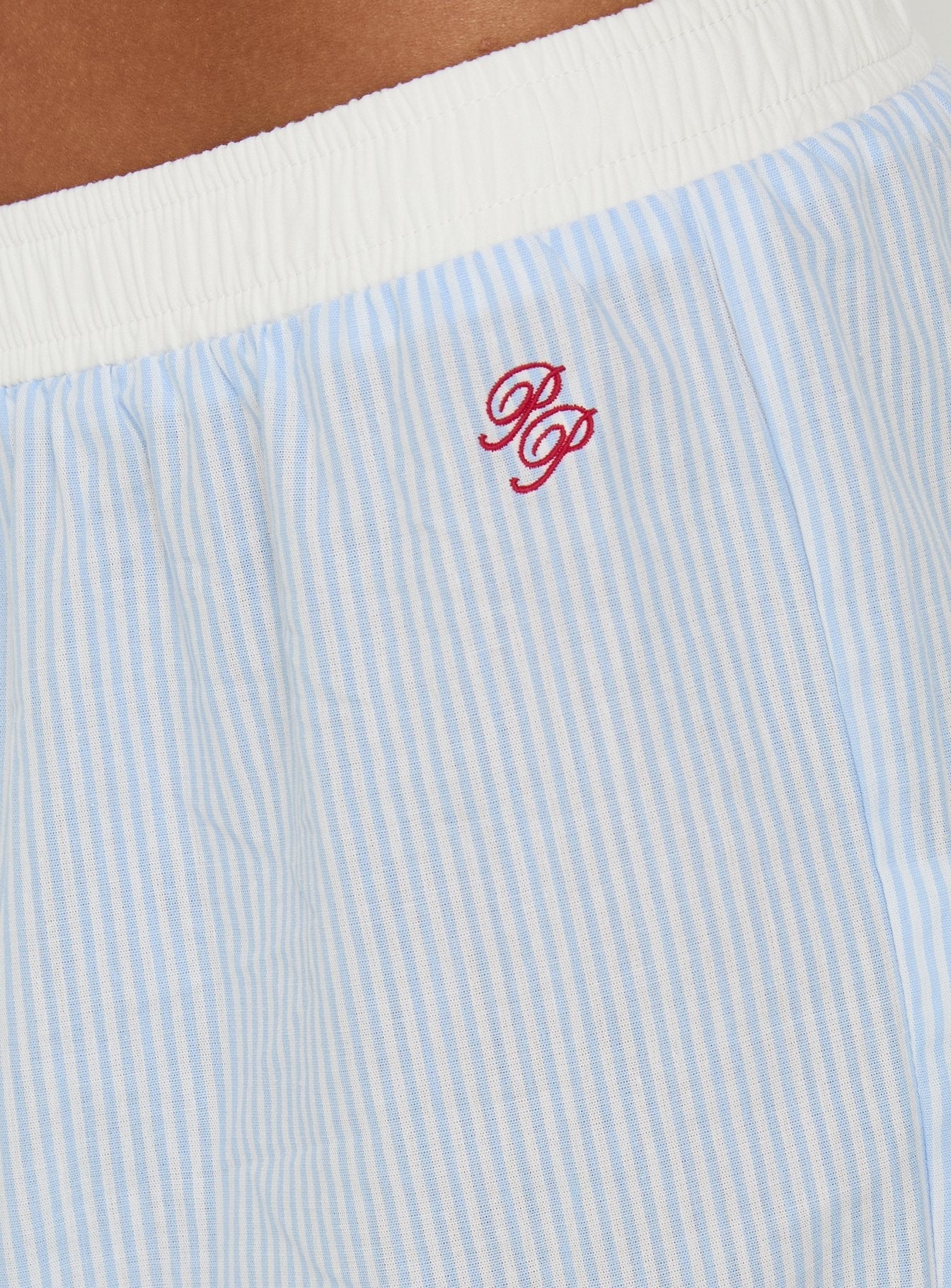 Meava Elasticated Waist Sleep Pants Blue Stripe