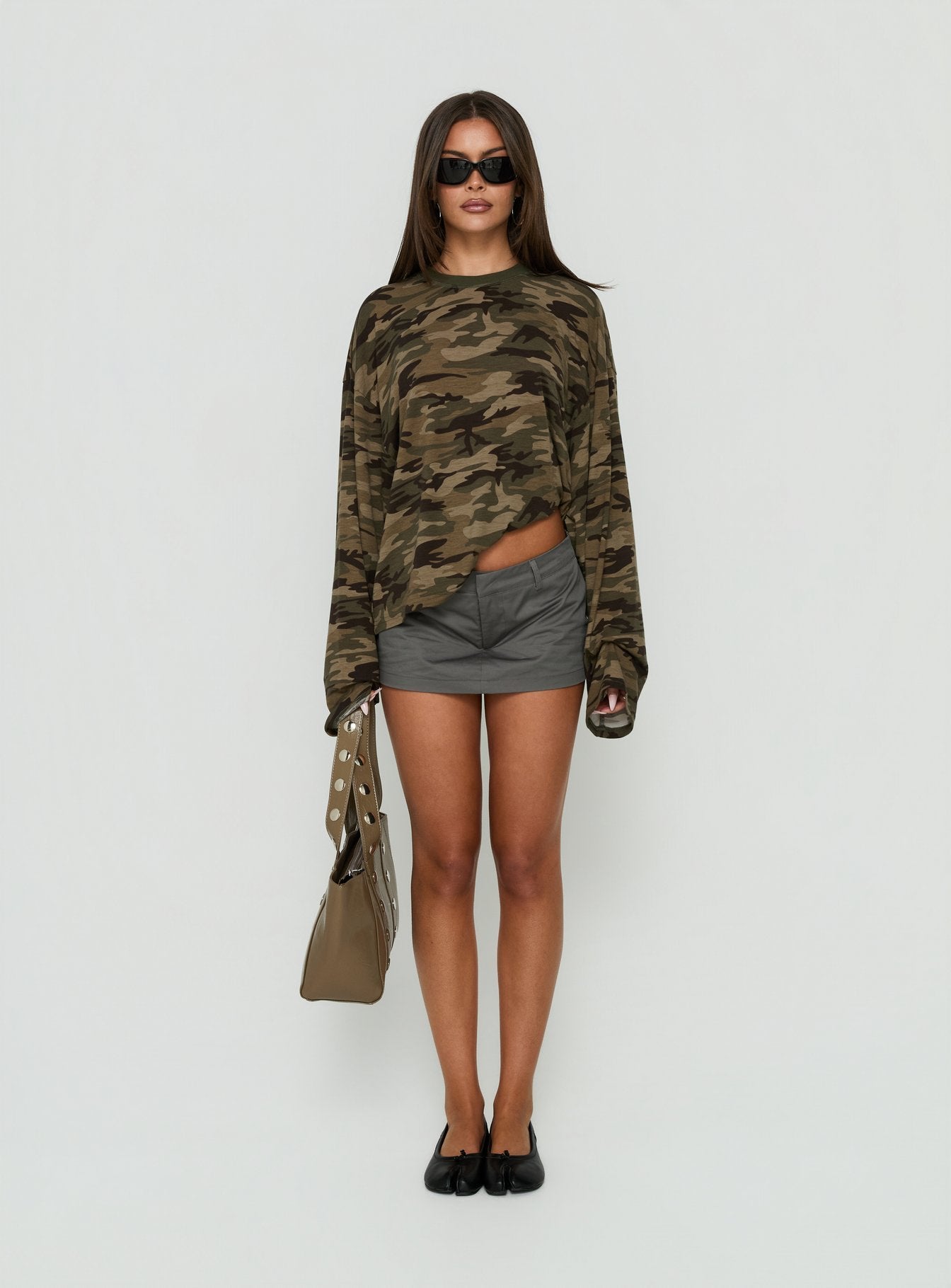 Bloom Long Sleeve Top Camo