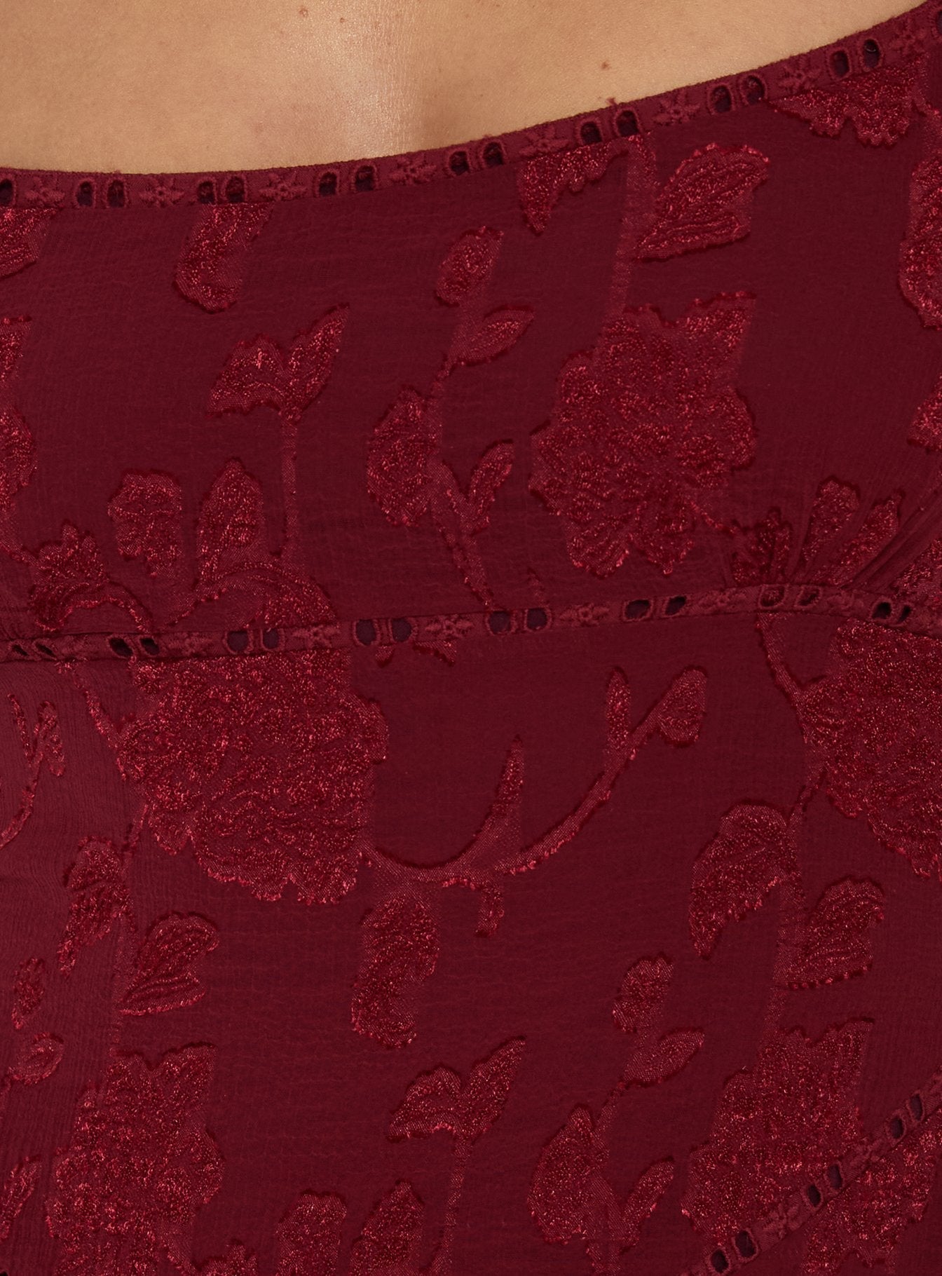 South of France Maxi Dress Burgundy