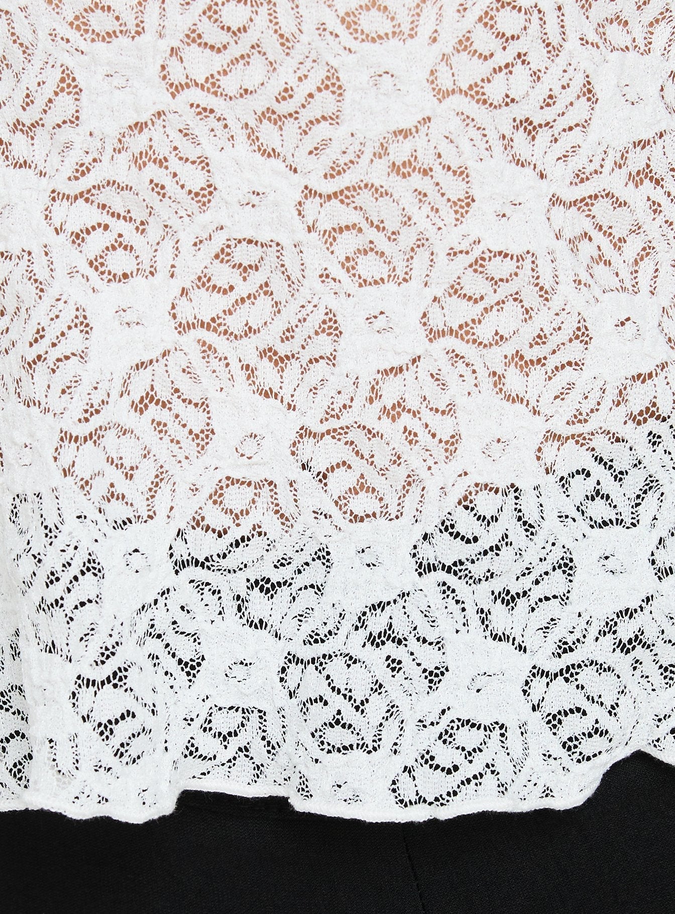 Note To Self Ring Detail Arrowneck Top White