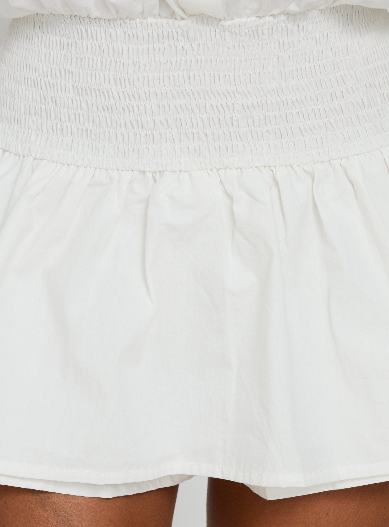 Nilufer Collared Playsuit White