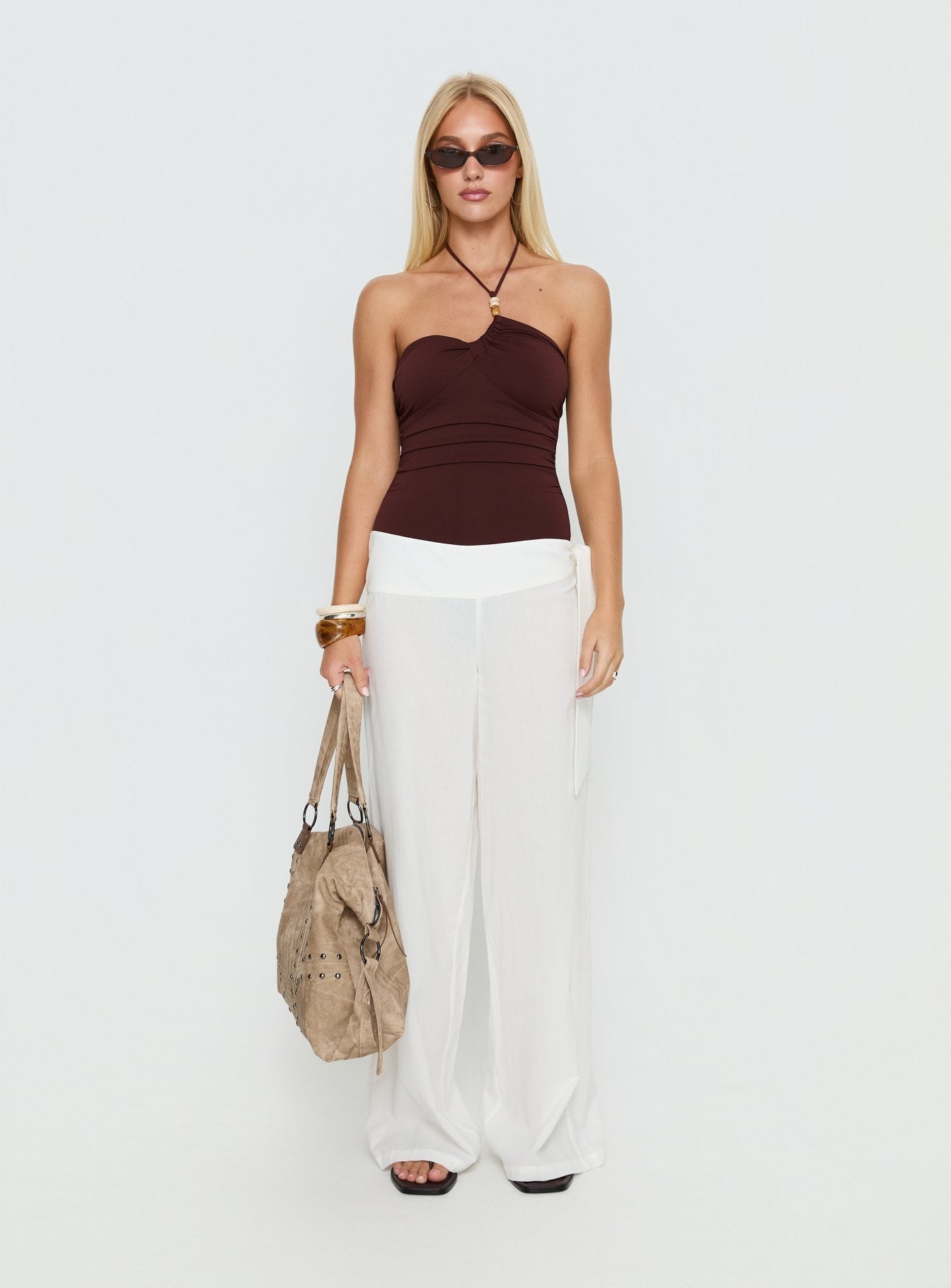 Wave Dancer Tie Pant White