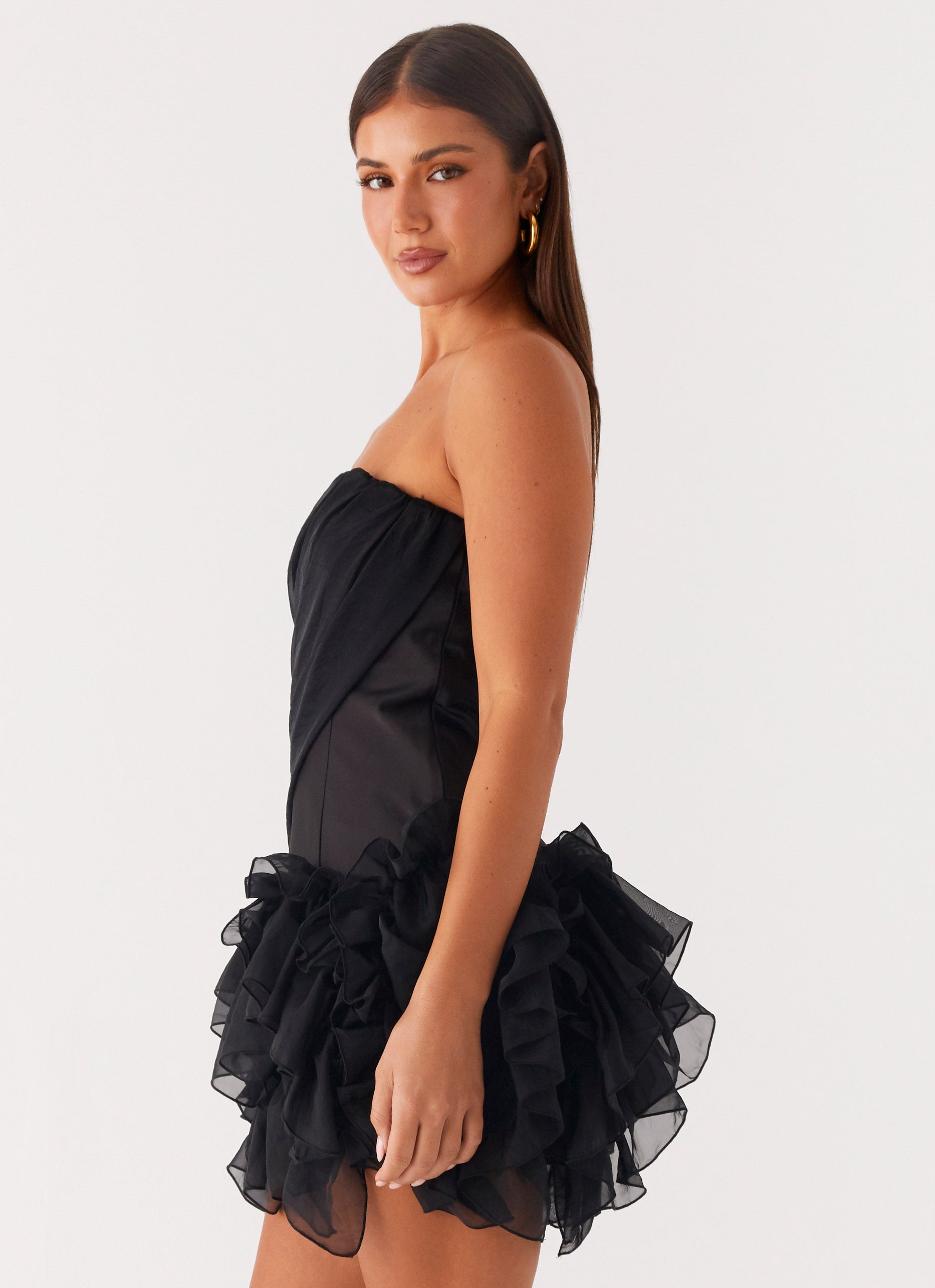 Arabian Nights Mini Dress - Black