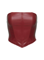Batesville Strapless Top Red