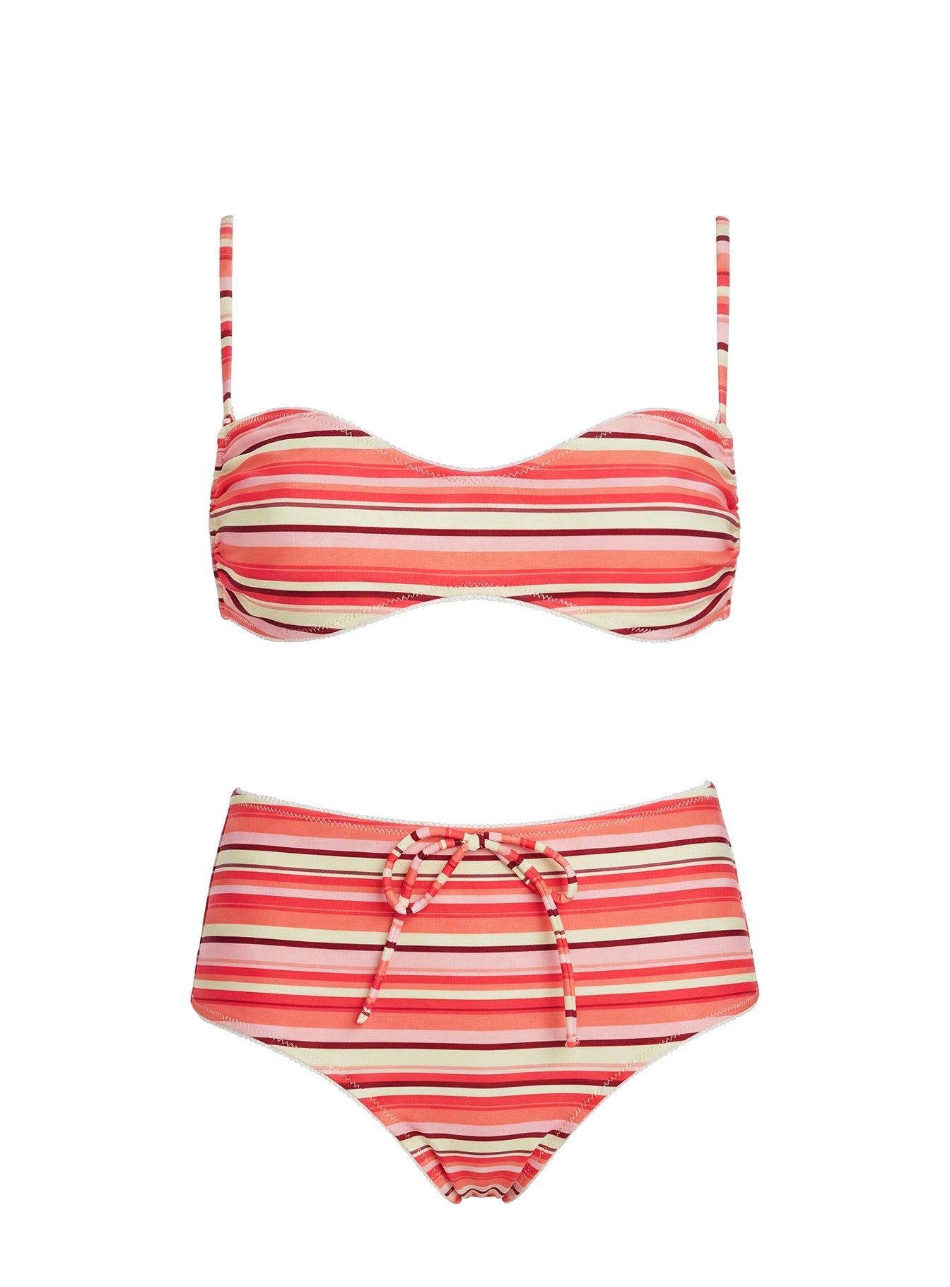 Tan Lines Micro Swim Shorts Orange Stripe