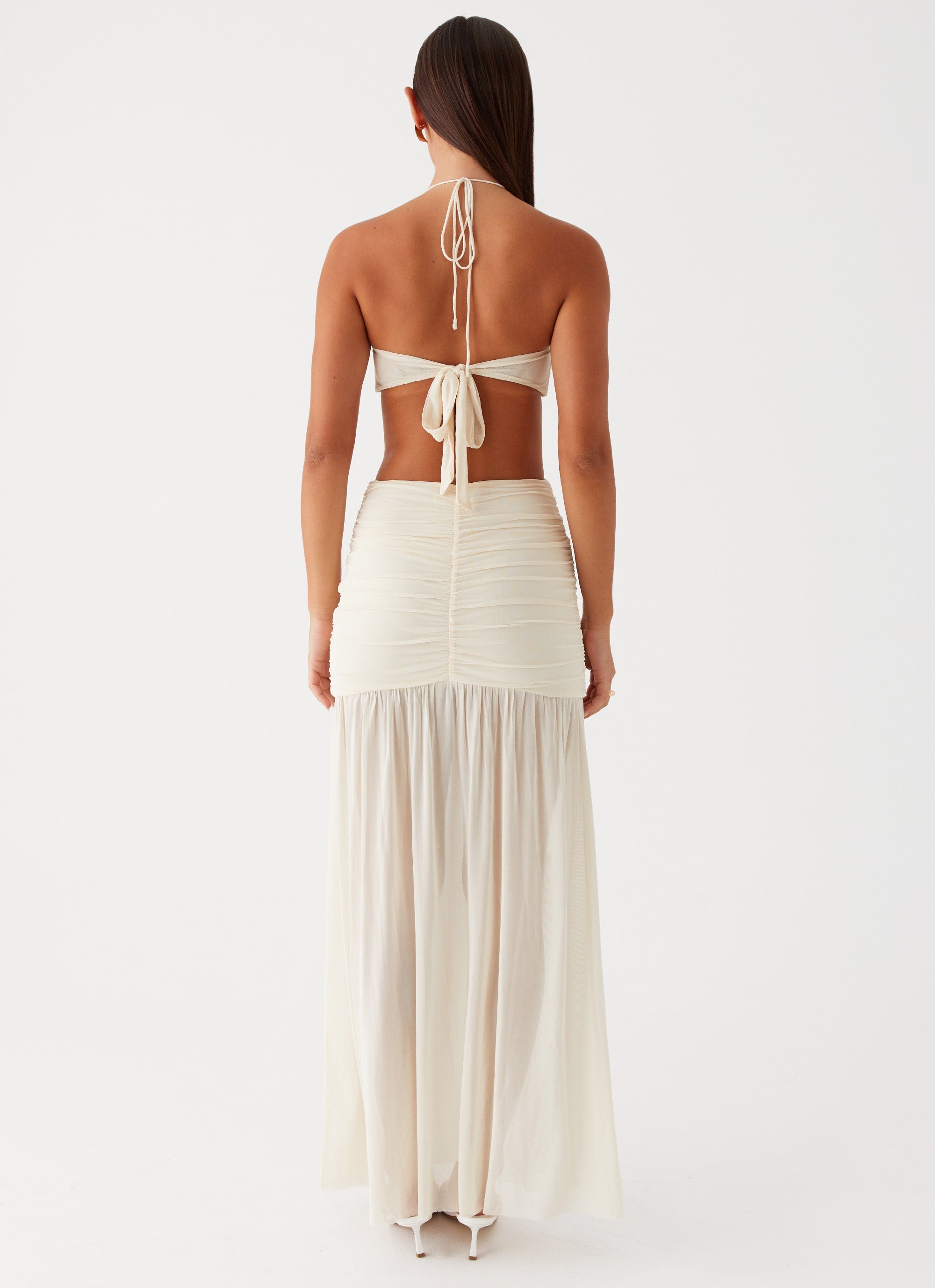 Clover Cut Out Maxi Dress - Lemon